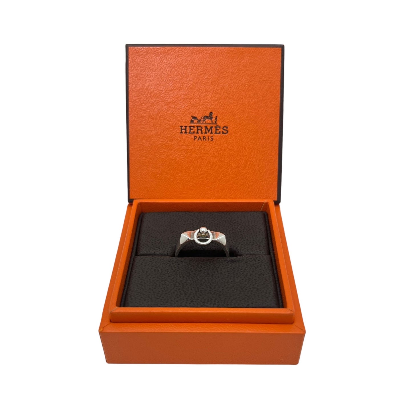 HERMÉS COLLIER DE DOG SILVER RING