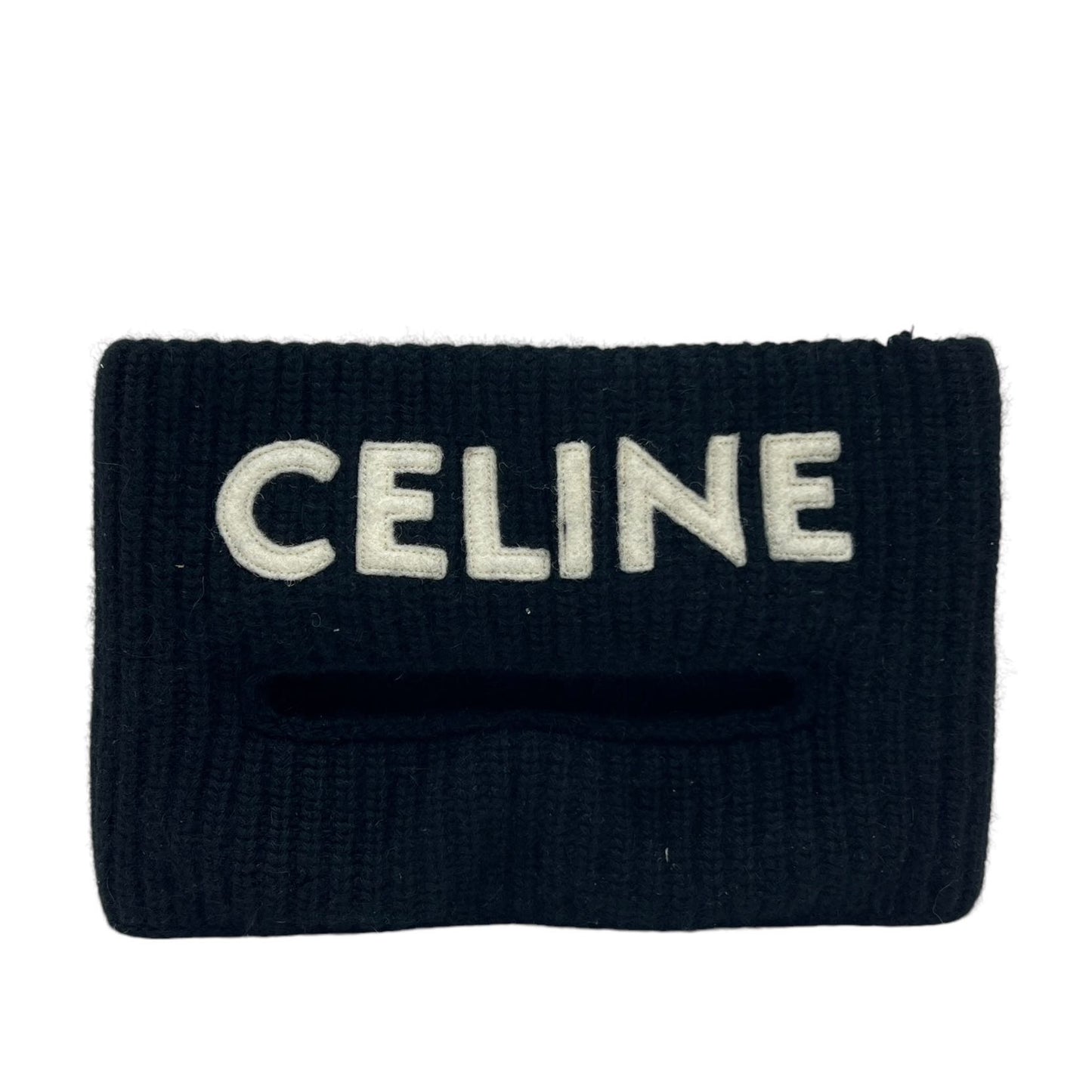 CELINE BALACLAVA IN LANA CON LOGO