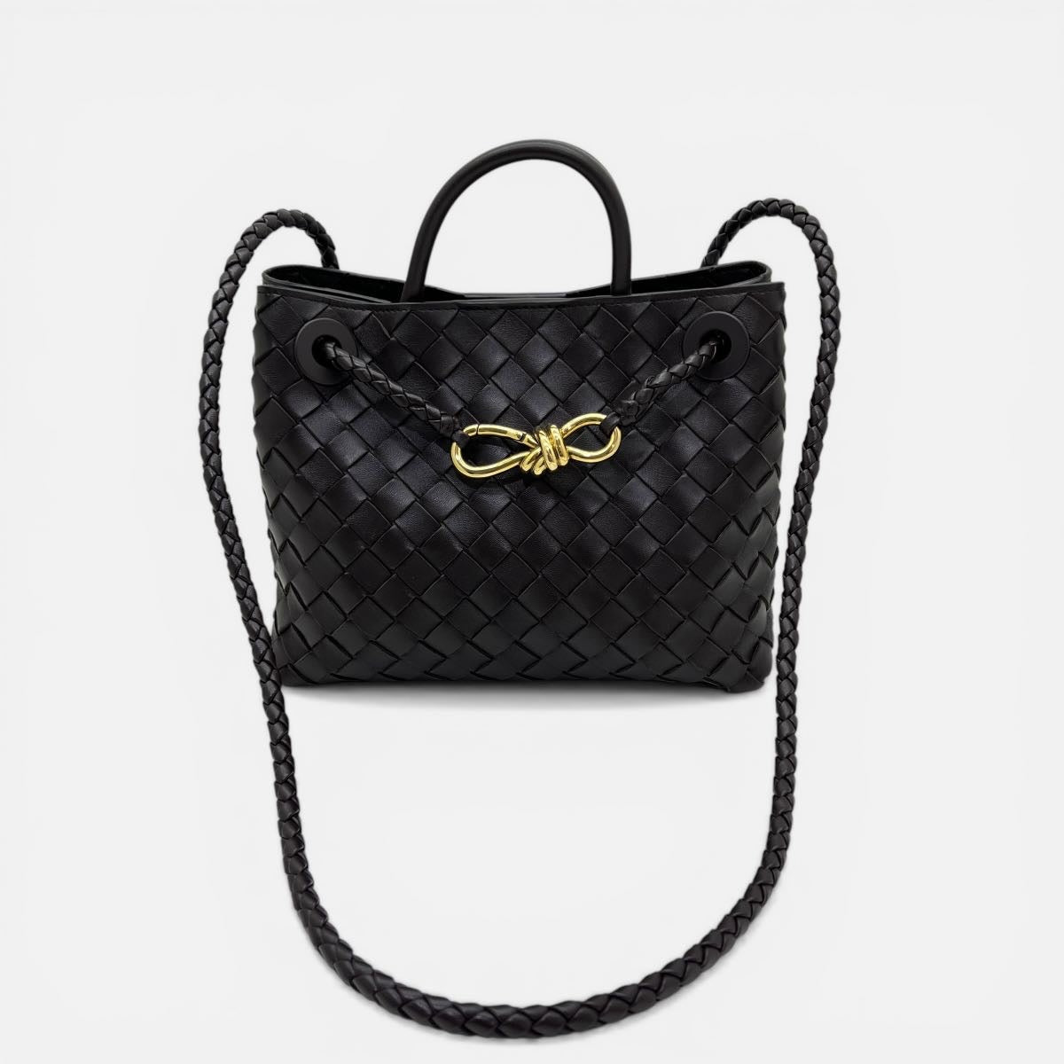 Andiamo borsa piccola in pelle (marrone Fondant)