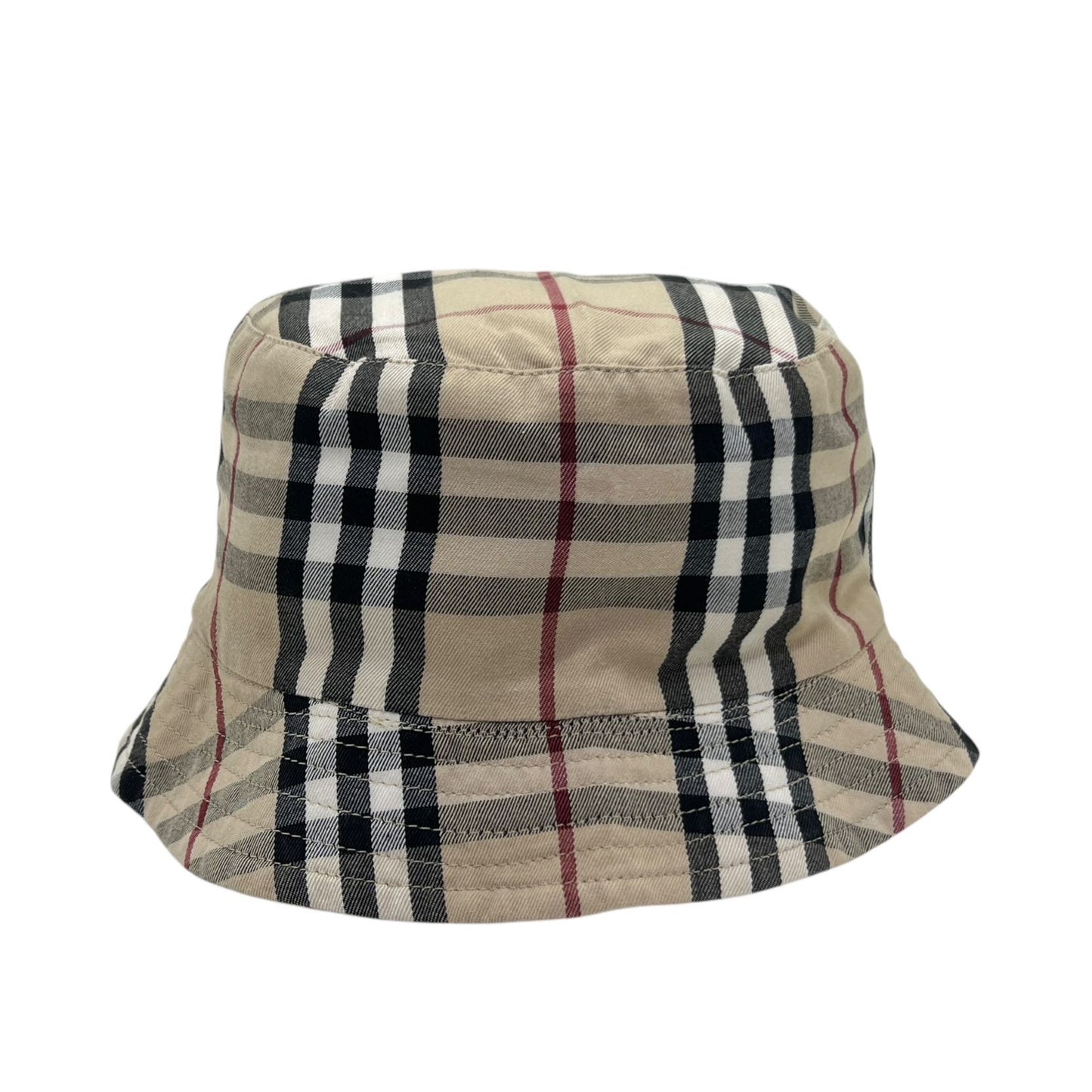 BURBERRY CAPPELLO DA PESCATORE REVERSIBILE VINTAGE IN COTONE CHECK