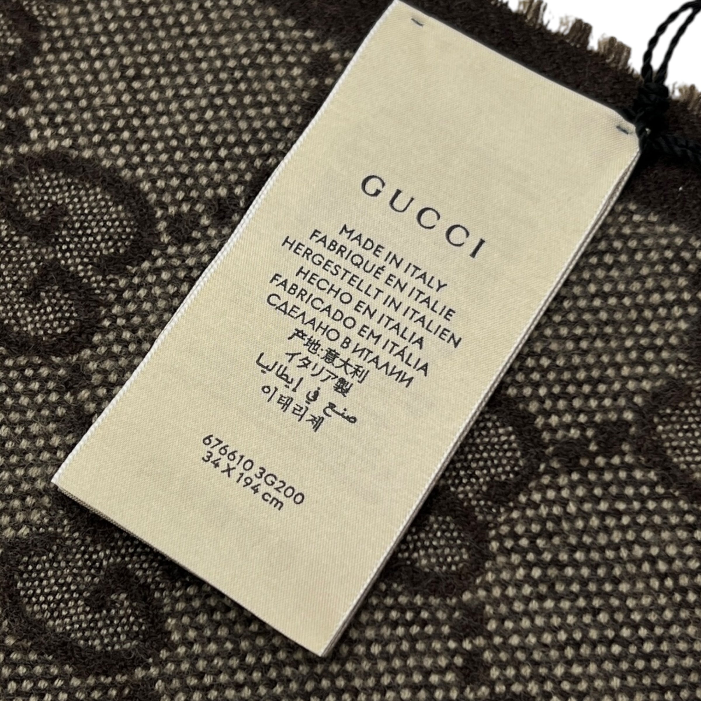 Sciarpa in lana GG jacquard