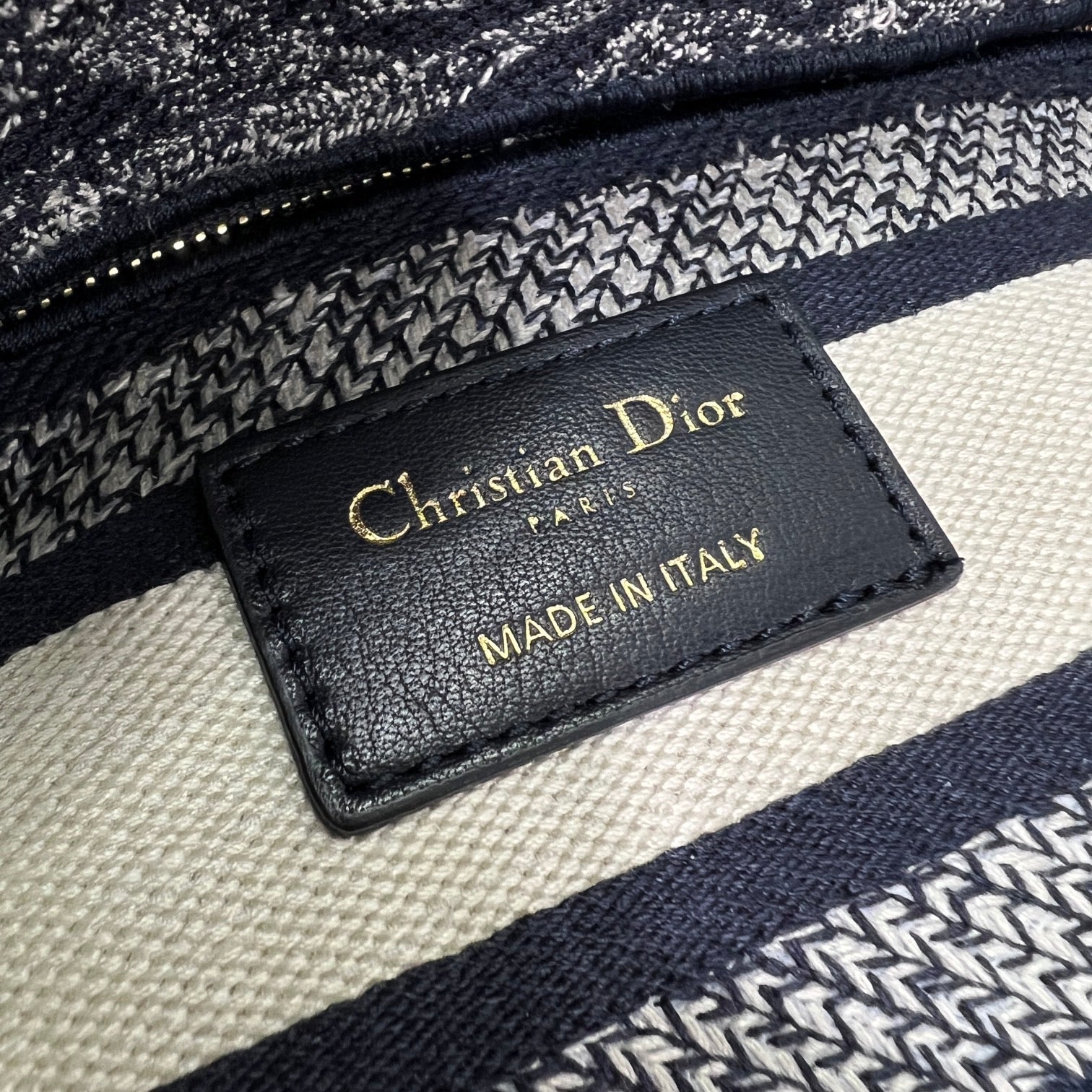 DIOR LADY D-LITE CON RICAMO TOILE DE JOUY REVERSE BLU