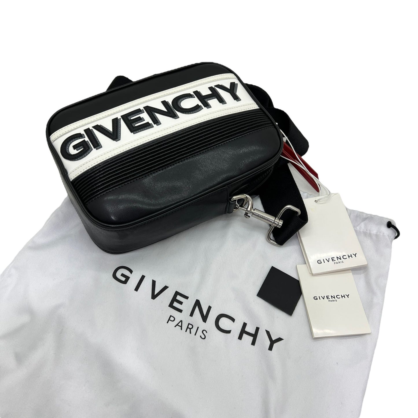 GIVENCHY MC3 LOGO TRACOLLA IN PELLE