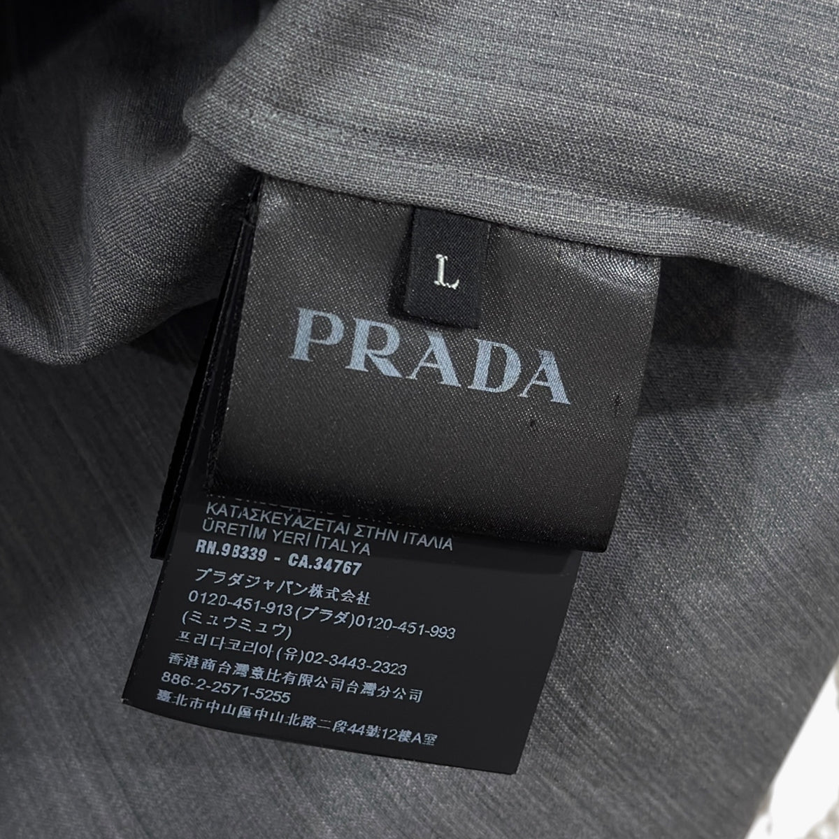 Camicia in cotone con zip taglia L