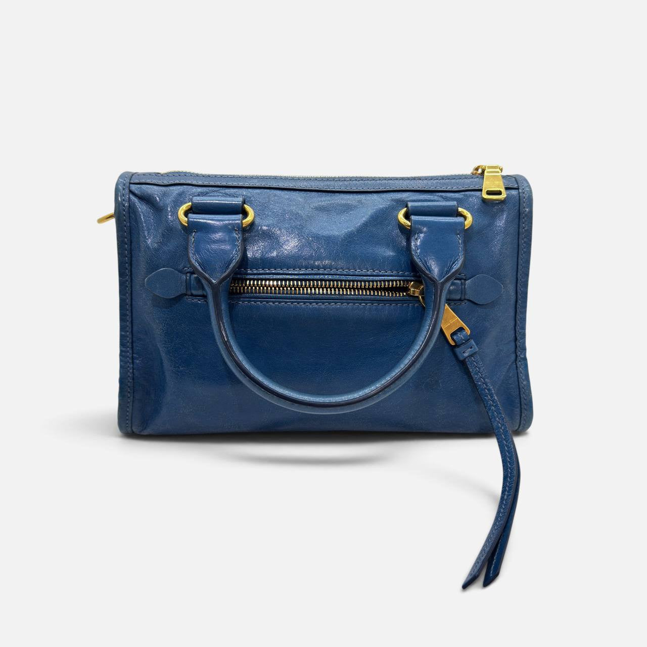 Borsa a mano in vitello shine