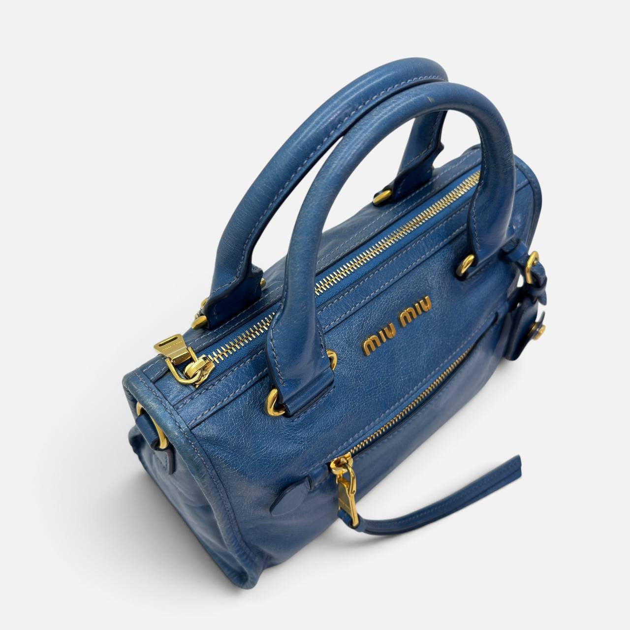 Borsa a mano in vitello shine