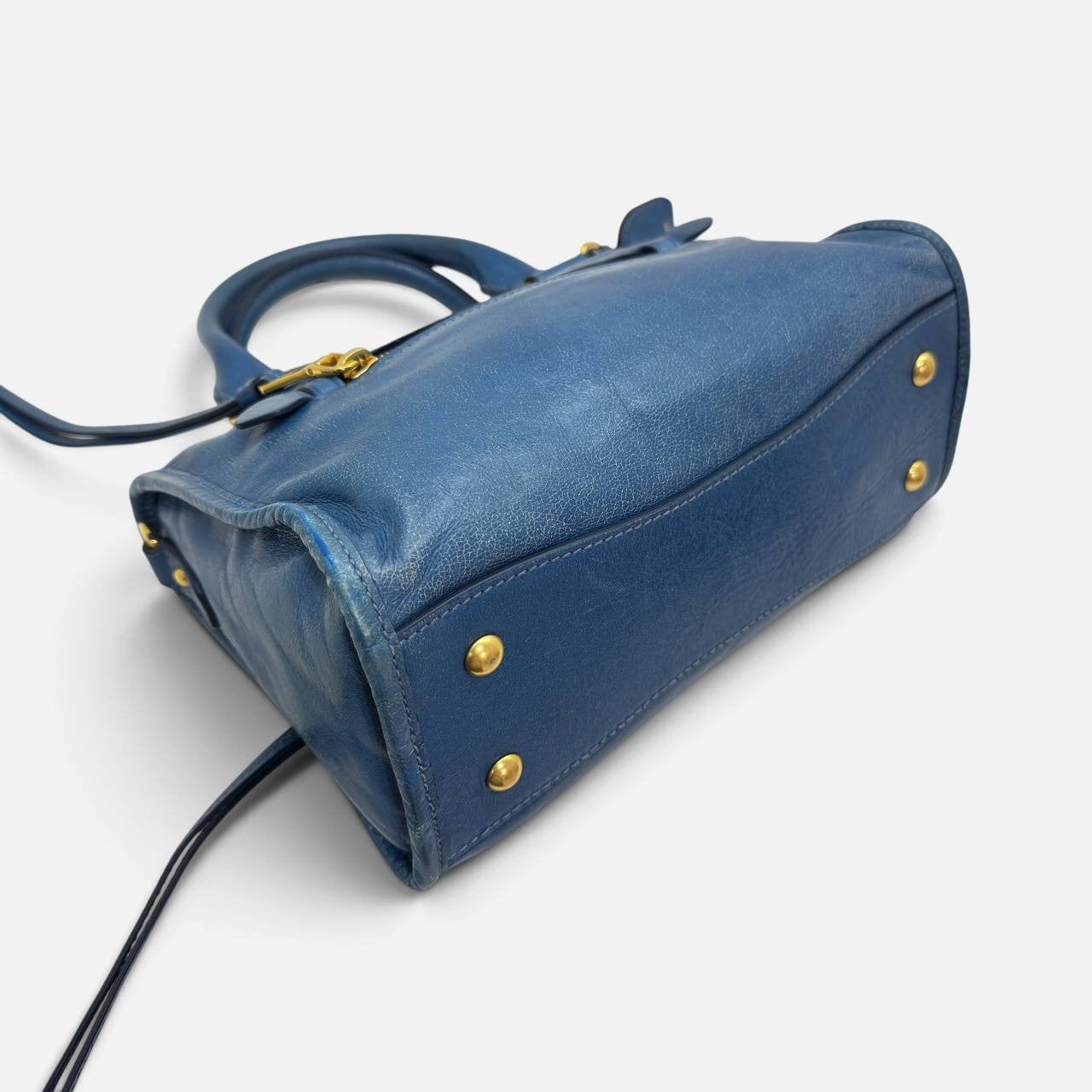 Borsa a mano in vitello shine