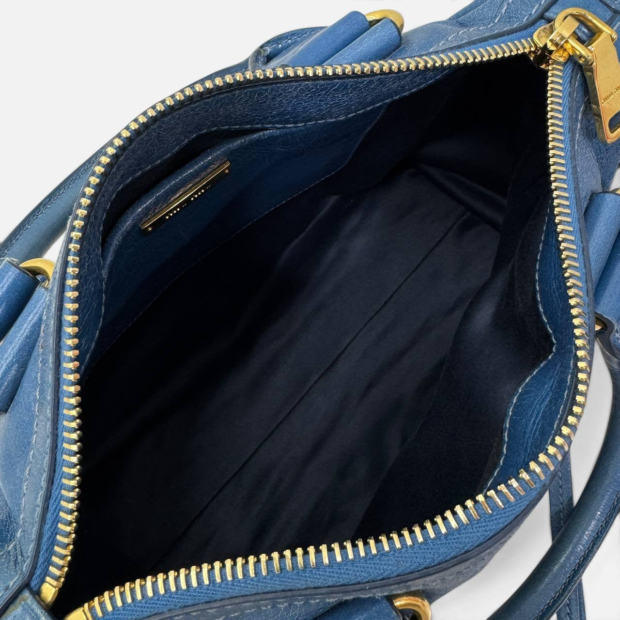 Borsa a mano in vitello shine