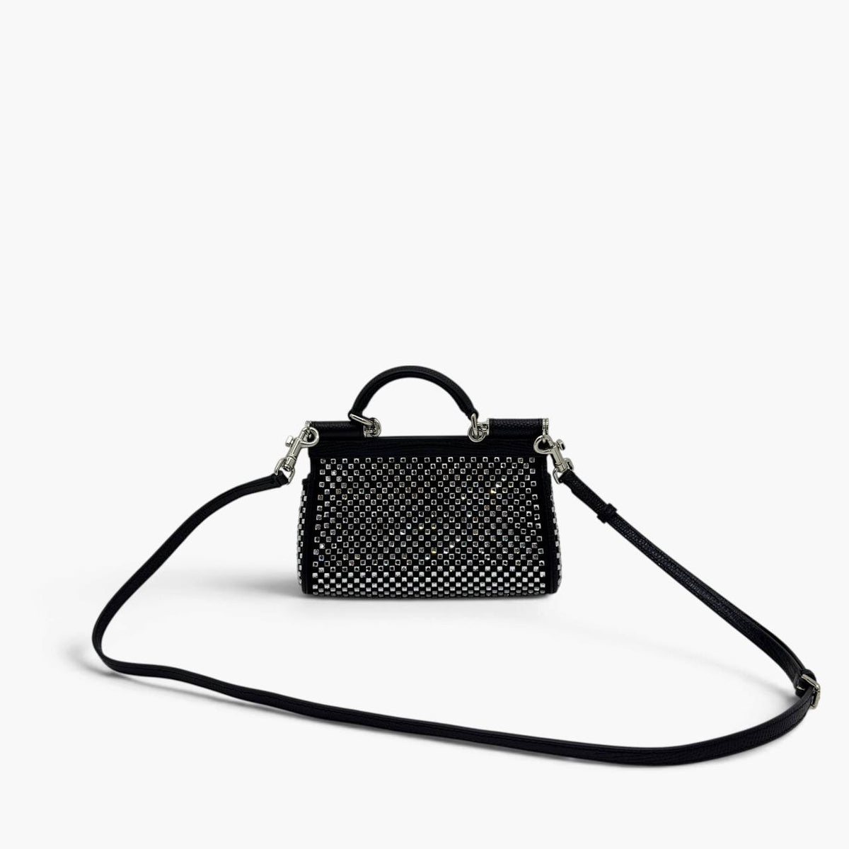 Borsa a mano Sicily mini con cristalli