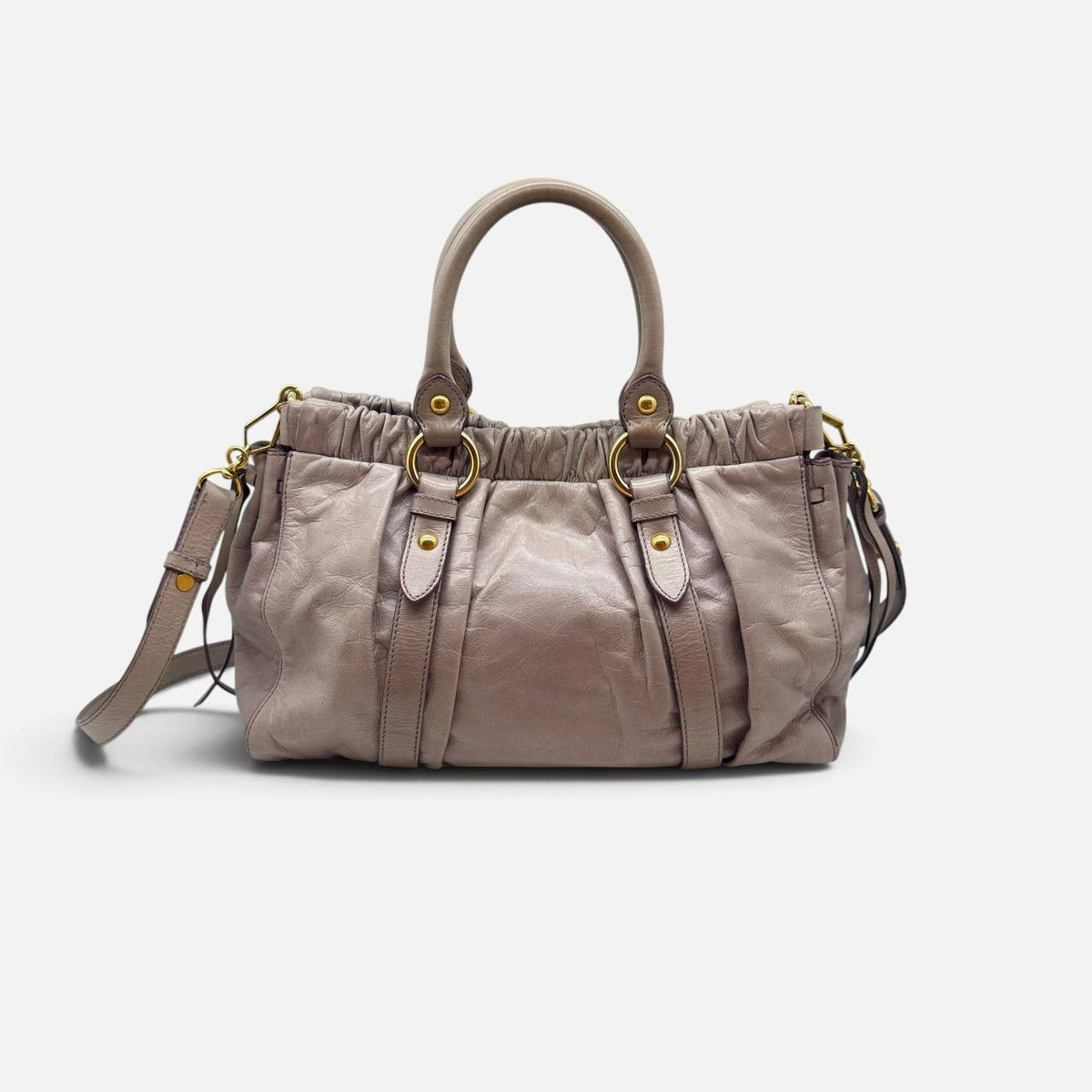 Borsa a mano/tracolla in pelle rosa cipria