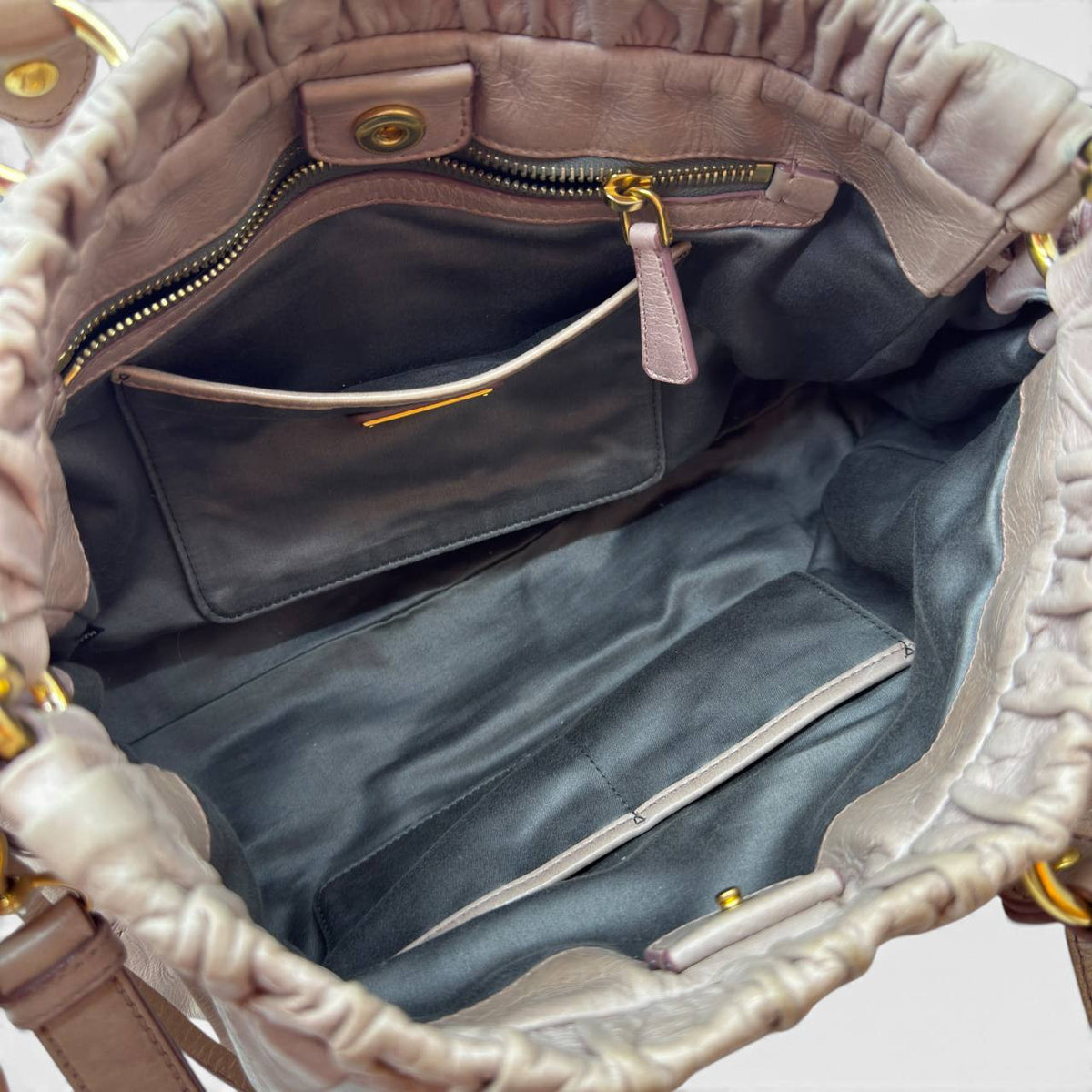 Borsa a mano/tracolla in pelle rosa cipria