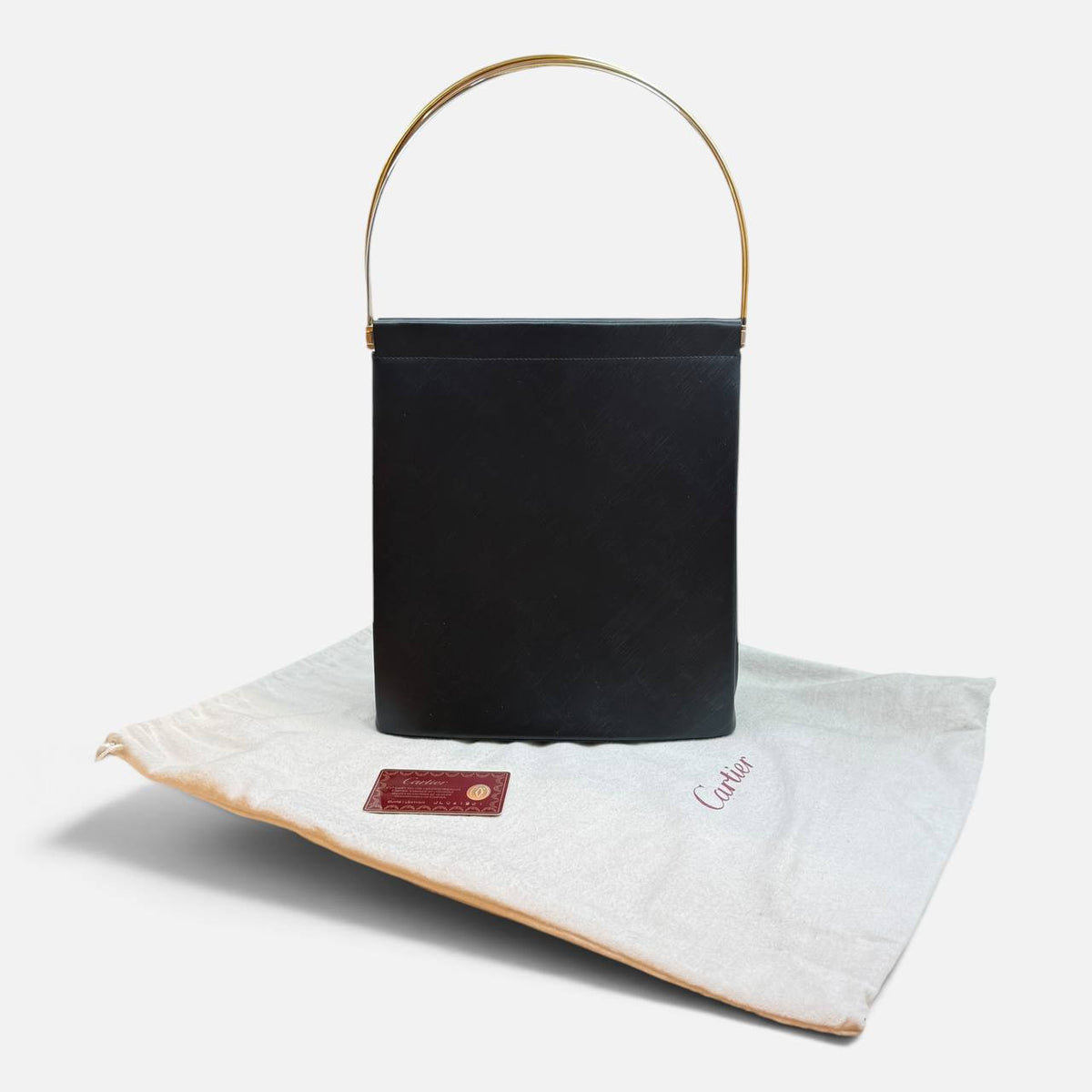 Borsa a mano vintage Trinity in pelle