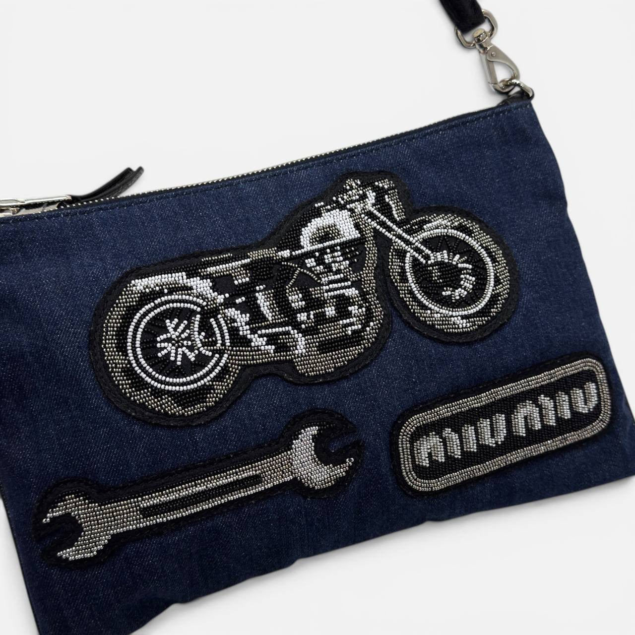 Borsa a spalla in denim