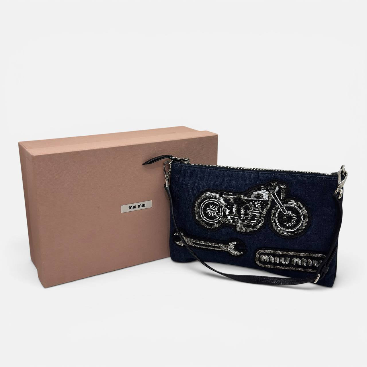 Borsa a spalla in denim