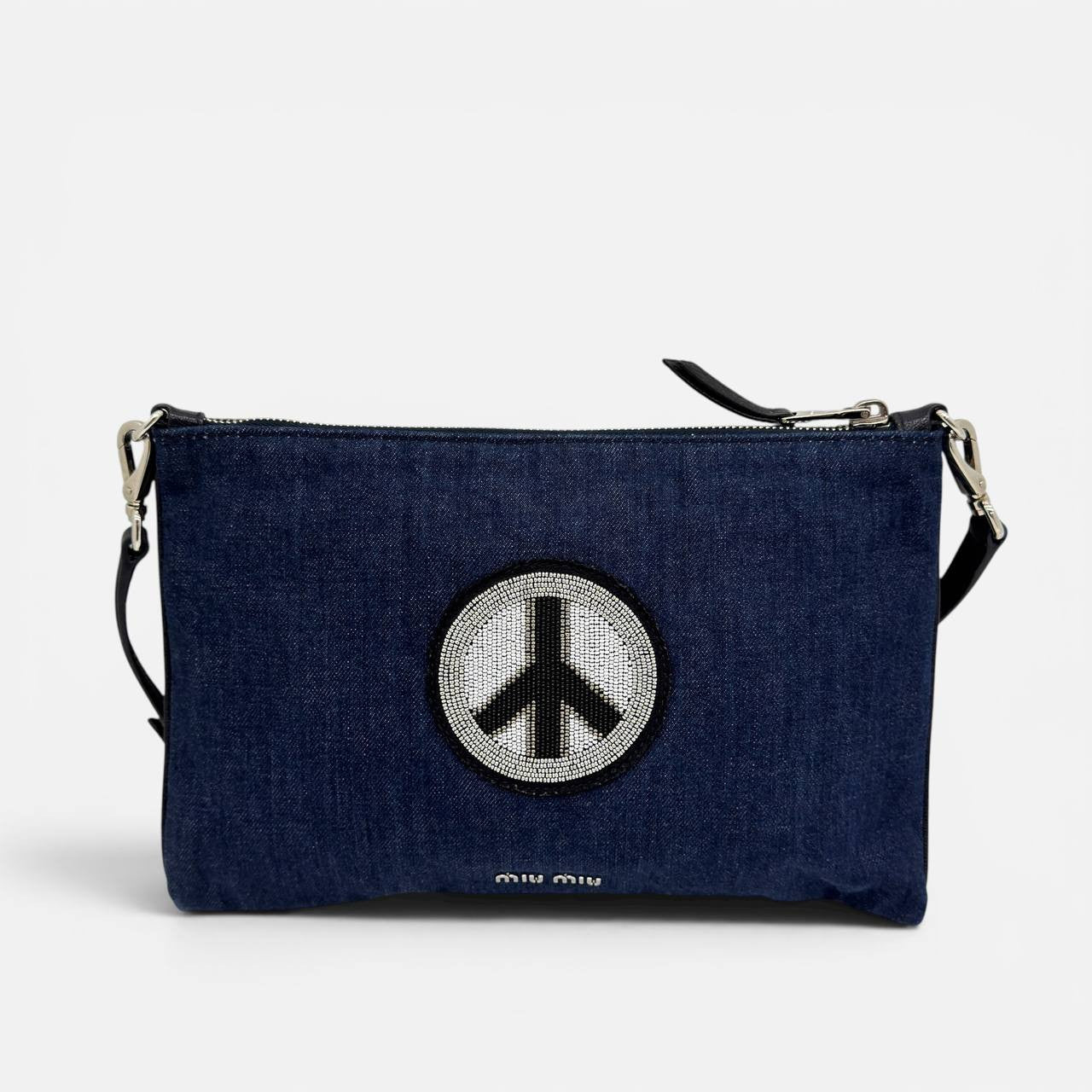 Borsa a spalla in denim