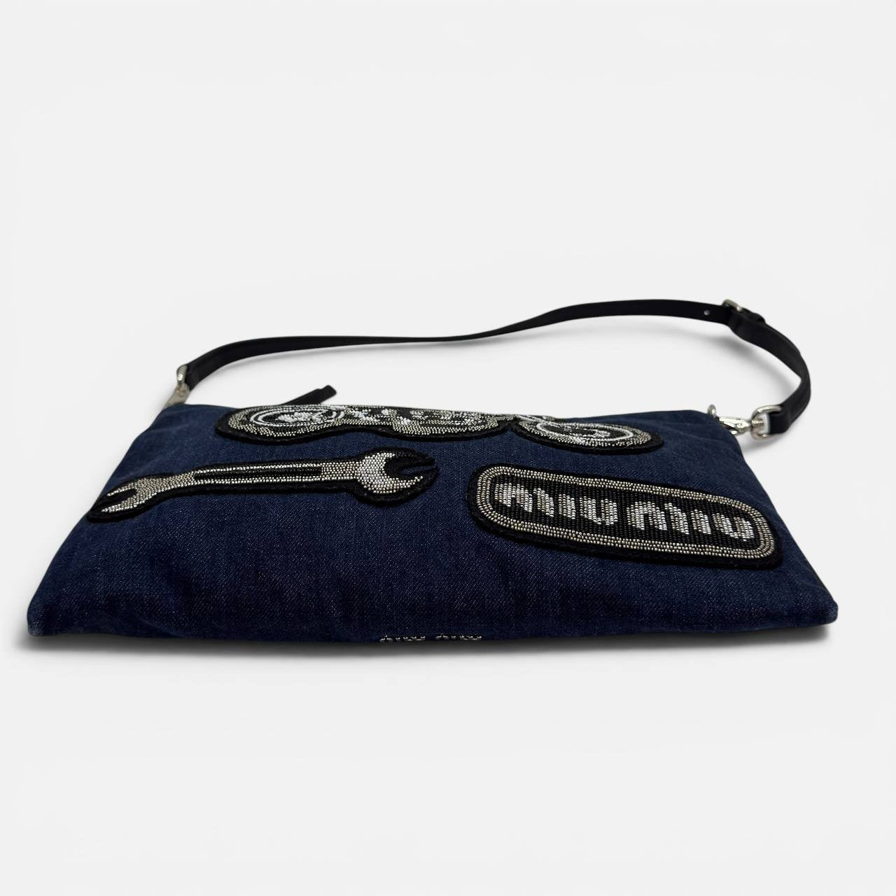 Borsa a spalla in denim