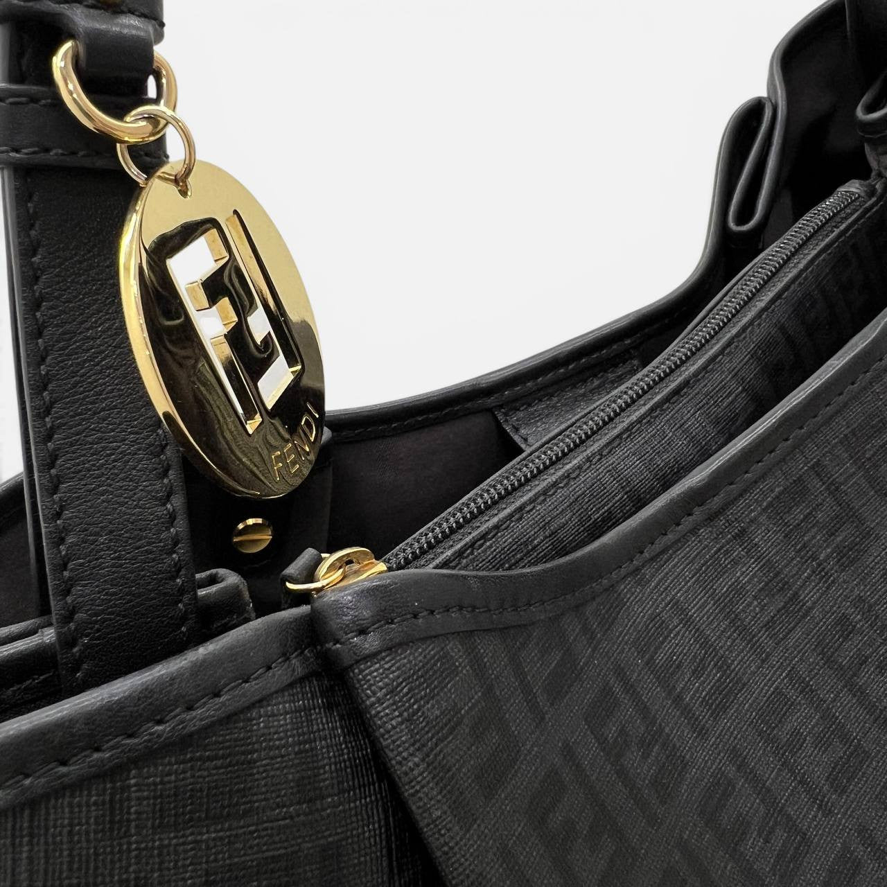 Borsa a spalla in tela Zucchino