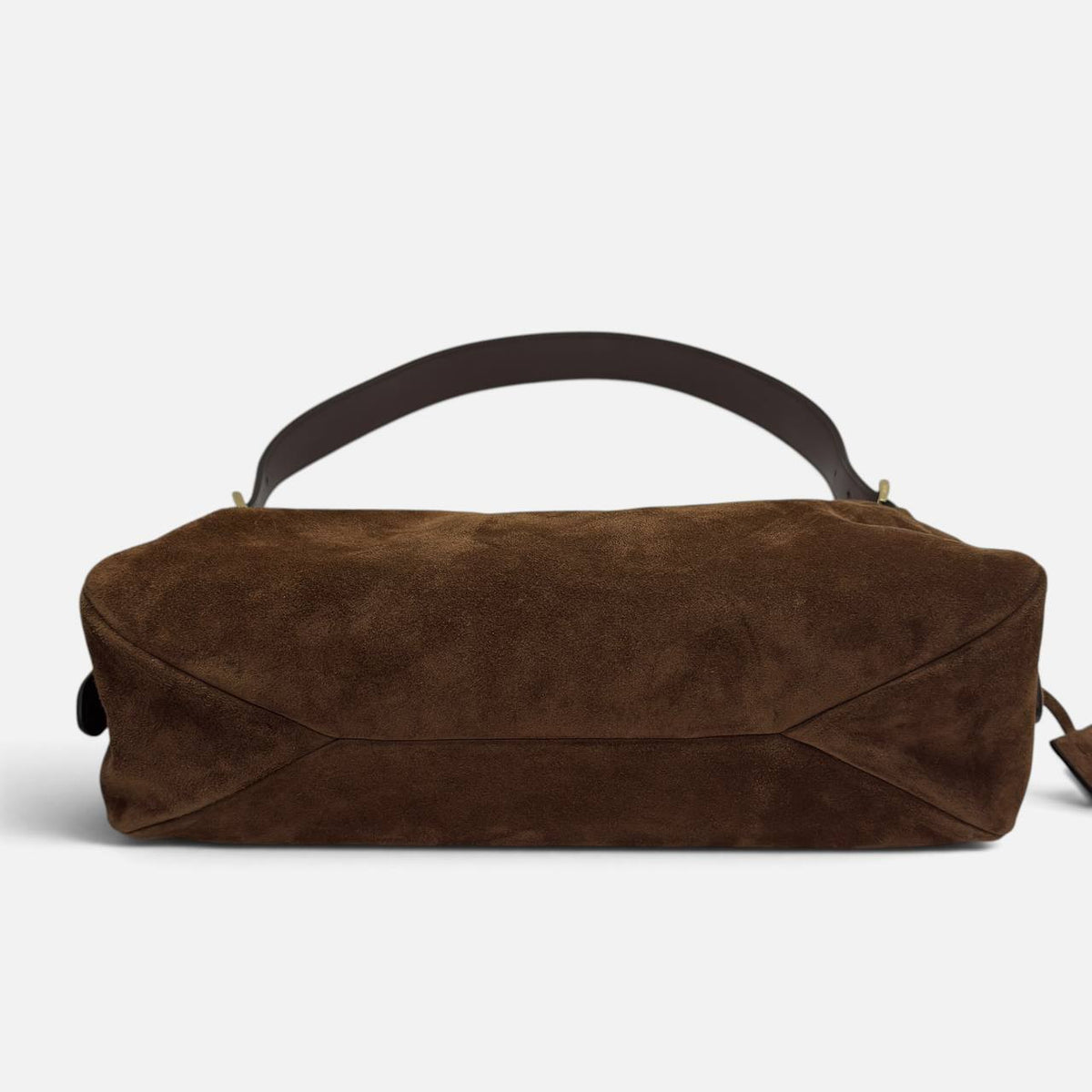Borsa a spalla Prada Aimée medium in pelle scamosciata