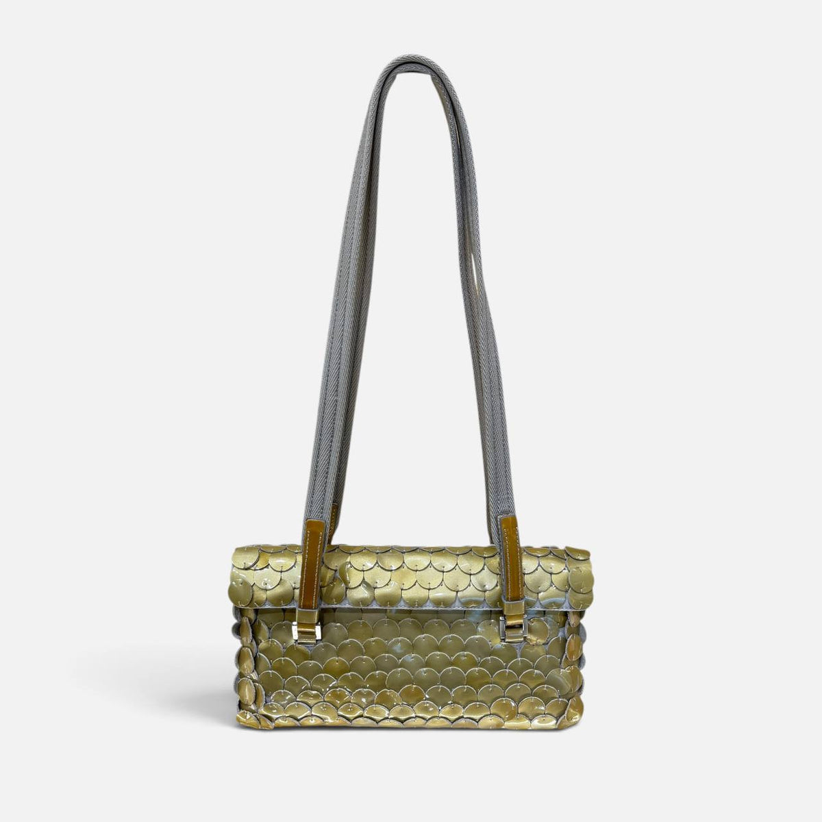 Borsa a spalla vintage con paillettes