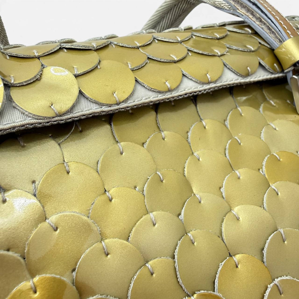 Borsa a spalla vintage con paillettes