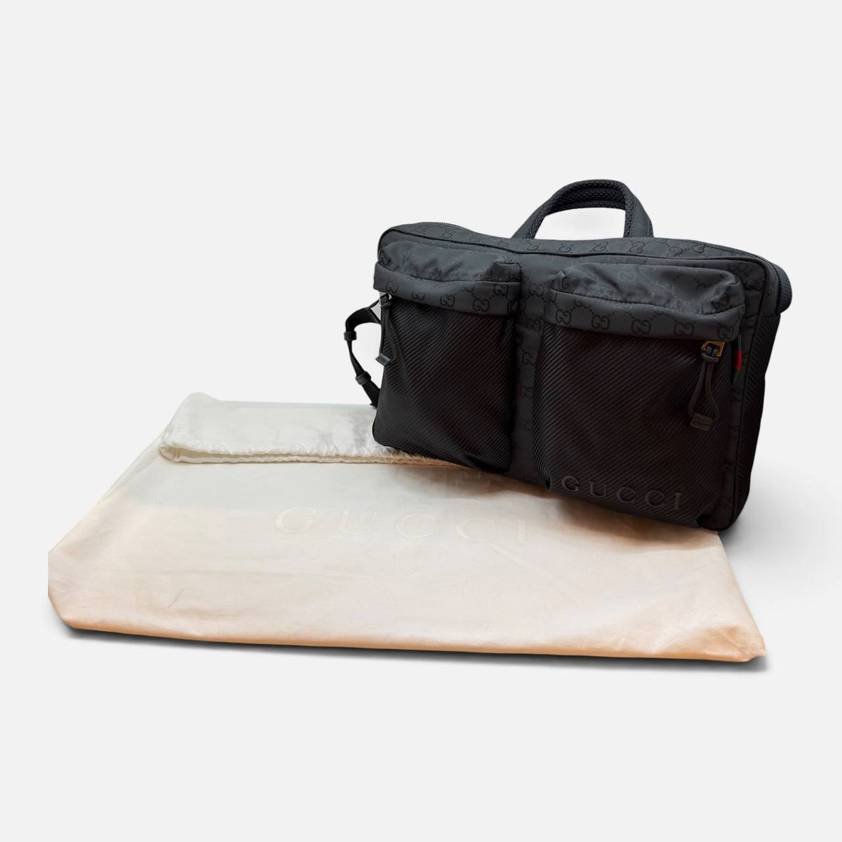 Borsa a tracolla GG in nylon