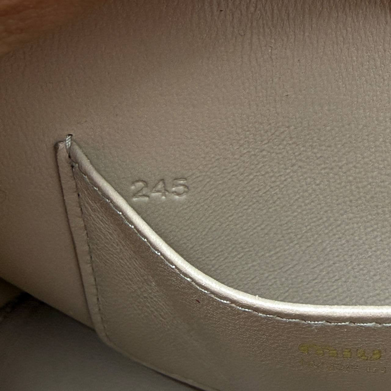 Borsa a tracolla in nappa Matelasse beige