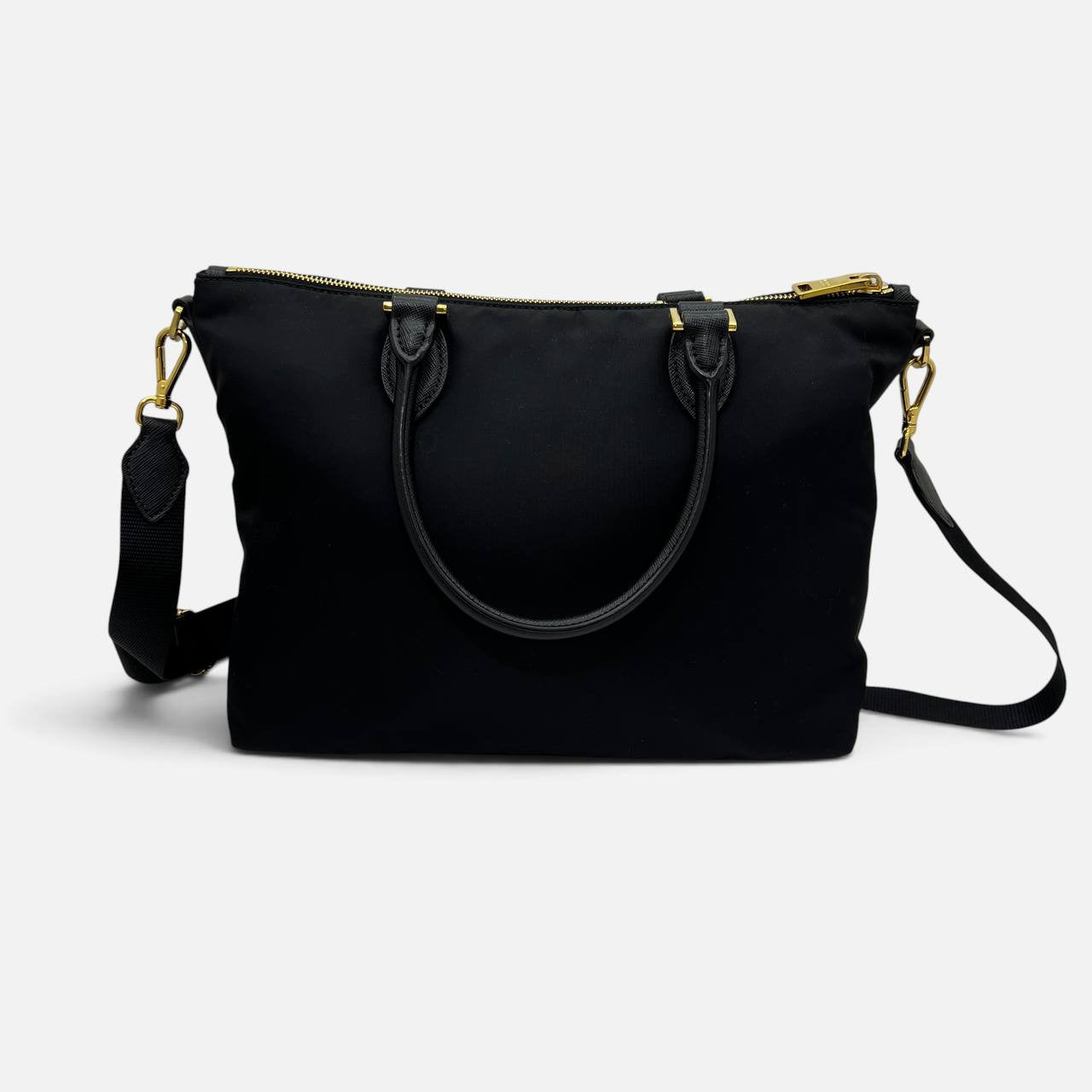 Borsa a tracolla in Nylon e Saffiano