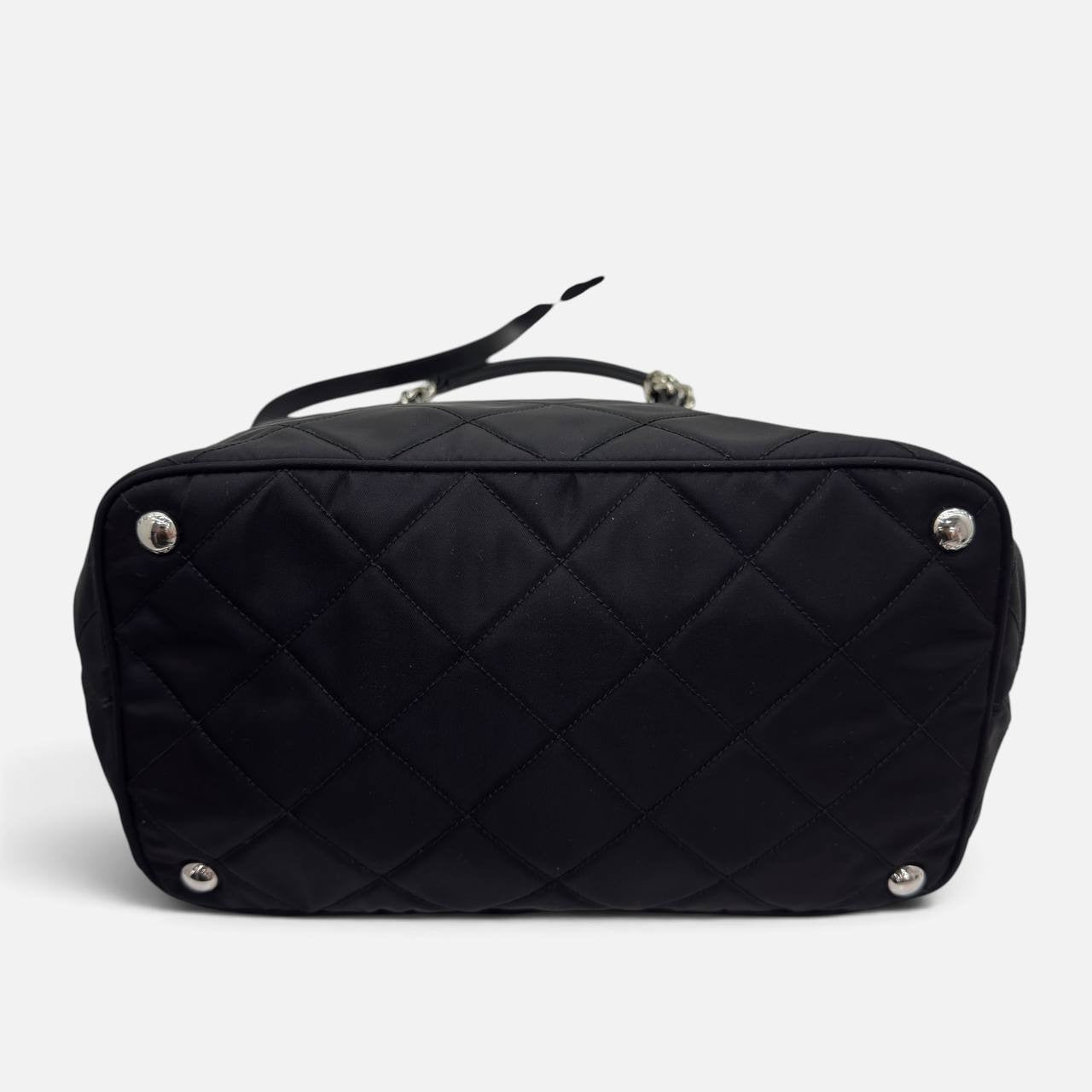Borsa a tracolla in Nylon trapuntato