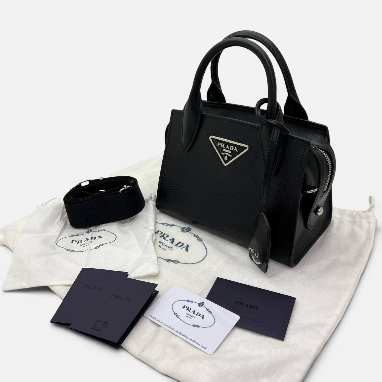 Borsa a tracolla in Saffiano