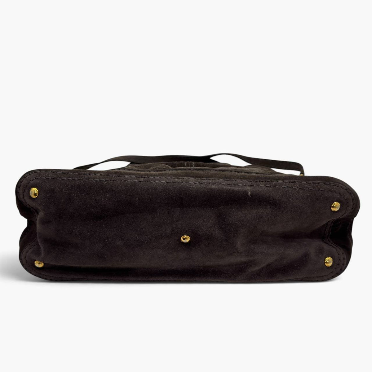 Borsa Bowler in pelle scamosciata