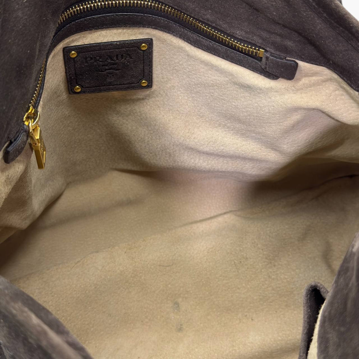 Borsa Bowler in pelle scamosciata