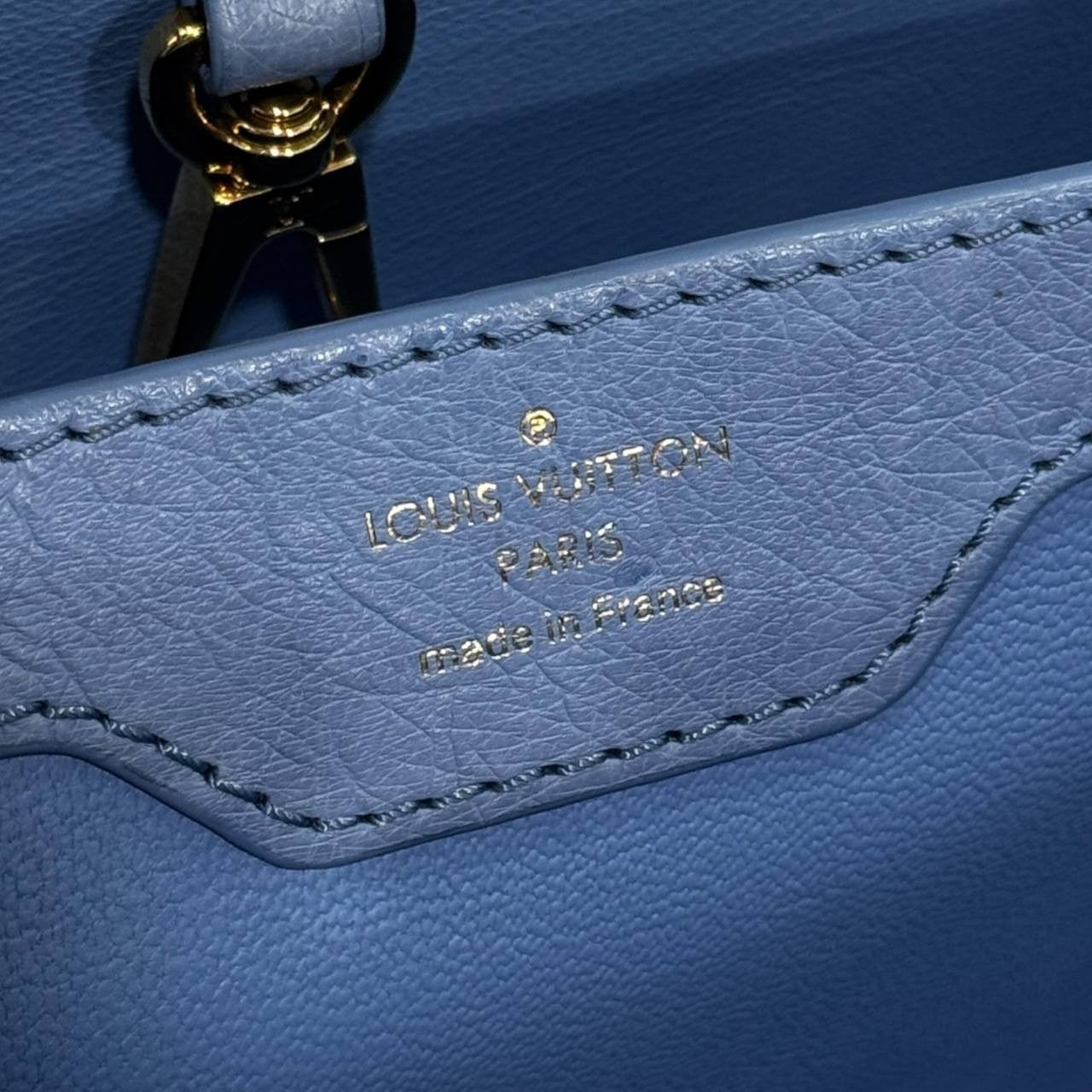 Borsa Capucines MM in struzzo