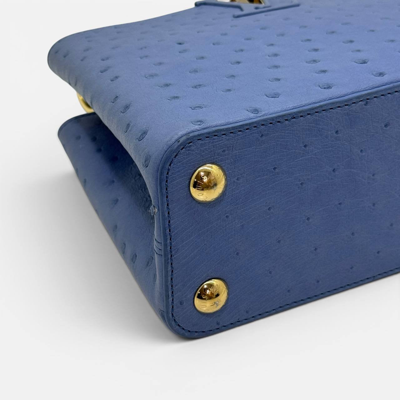 Borsa Capucines MM in struzzo