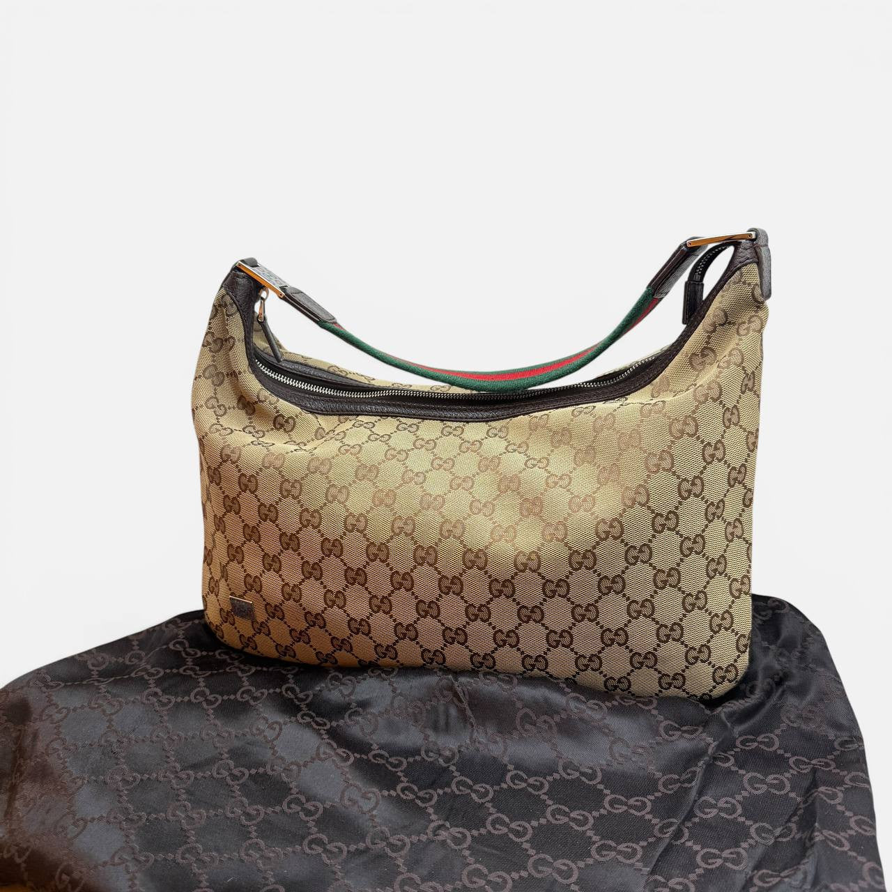 Borsa Hobo in tela GG