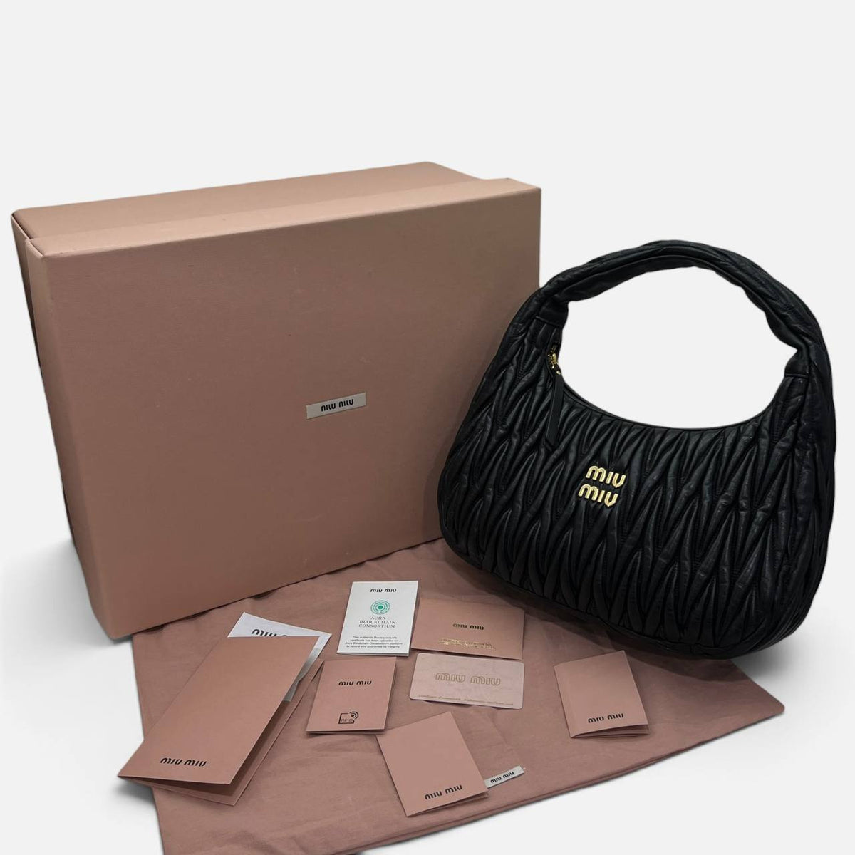 Borsa hobo Wander in nappa matelassè