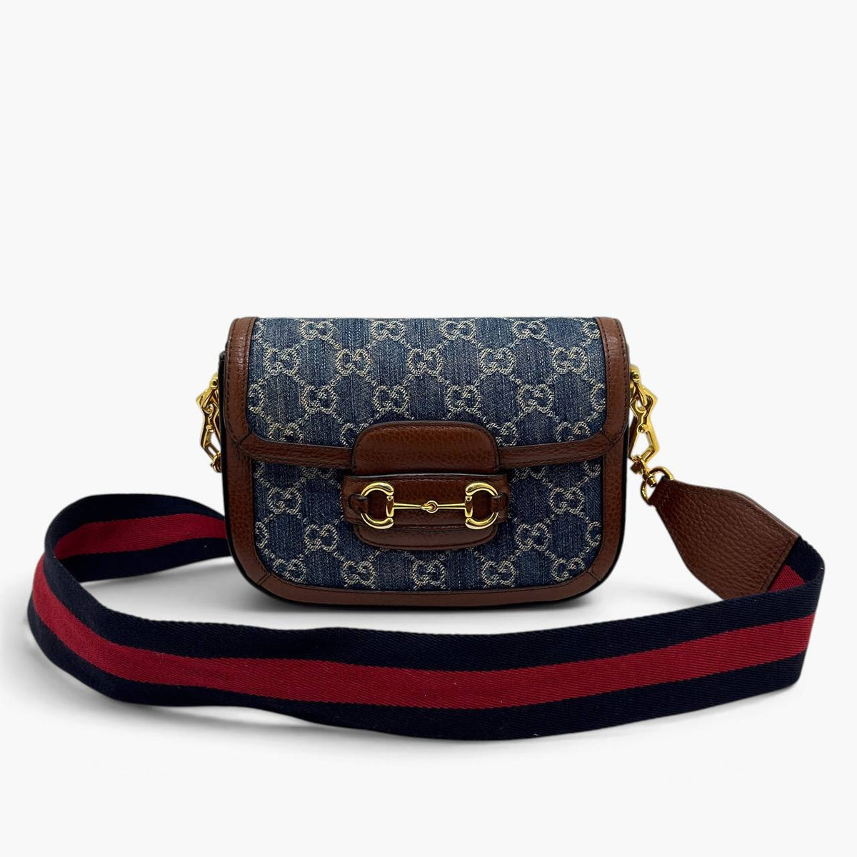 Borsa Horsebit 1955 Denim