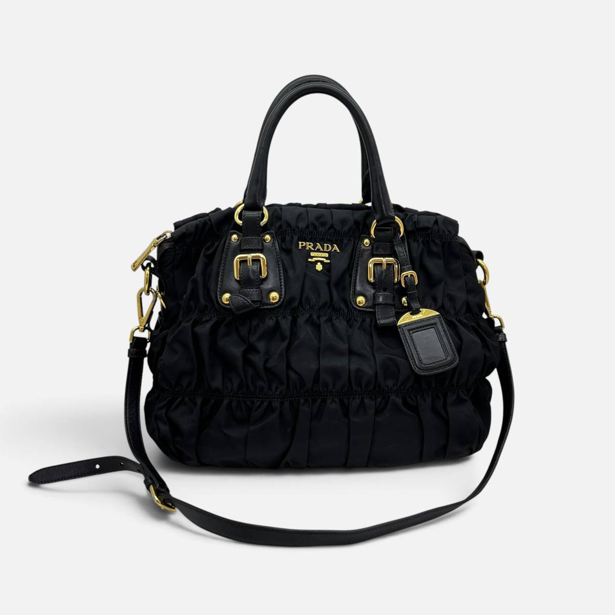 Borsa in Nylon e pelle