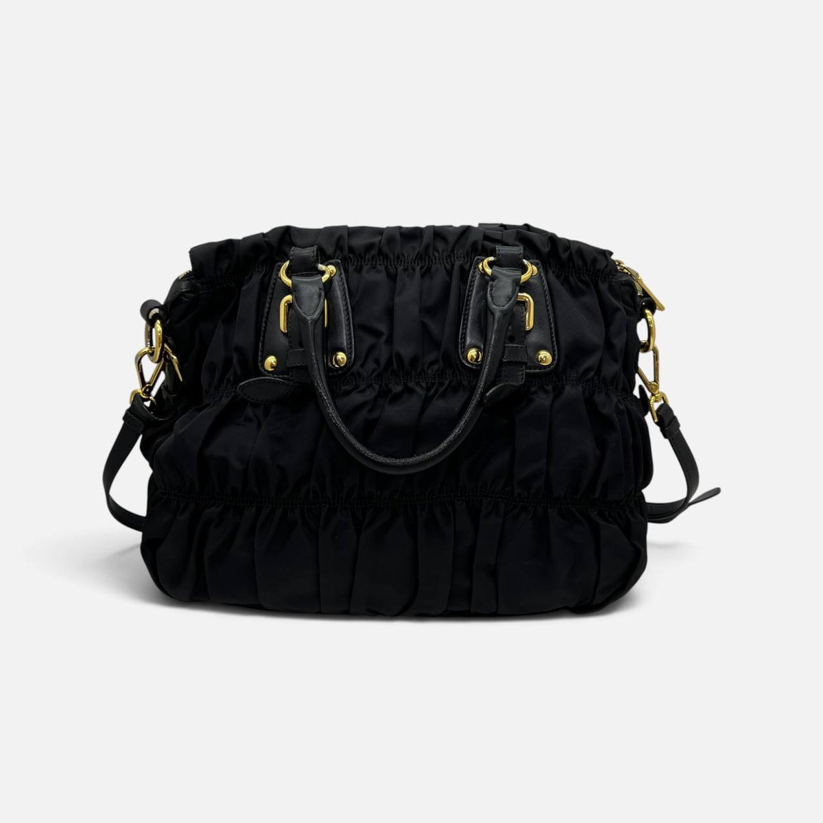 Borsa in Nylon e pelle