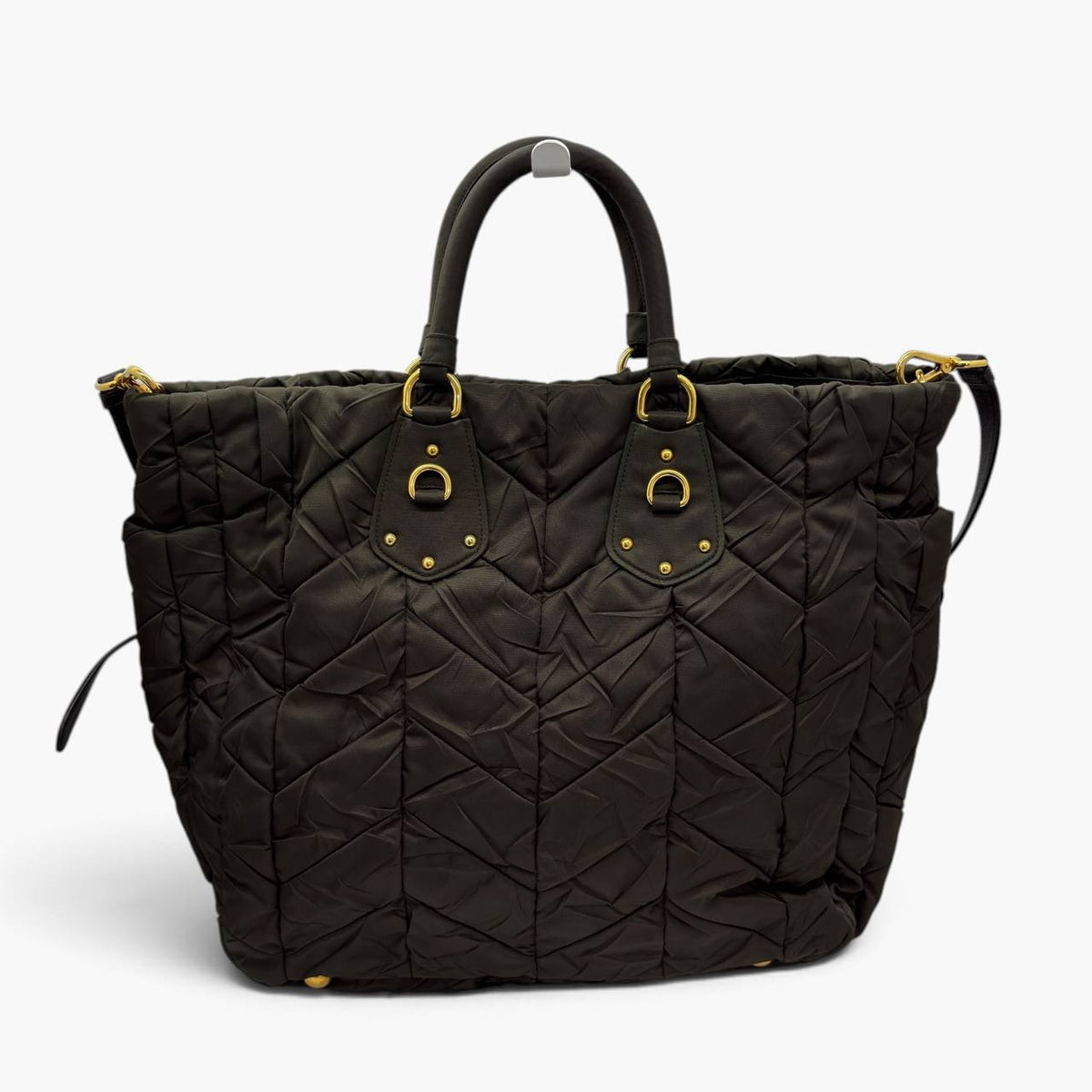 Borsa shopping in Nylon goffrato
