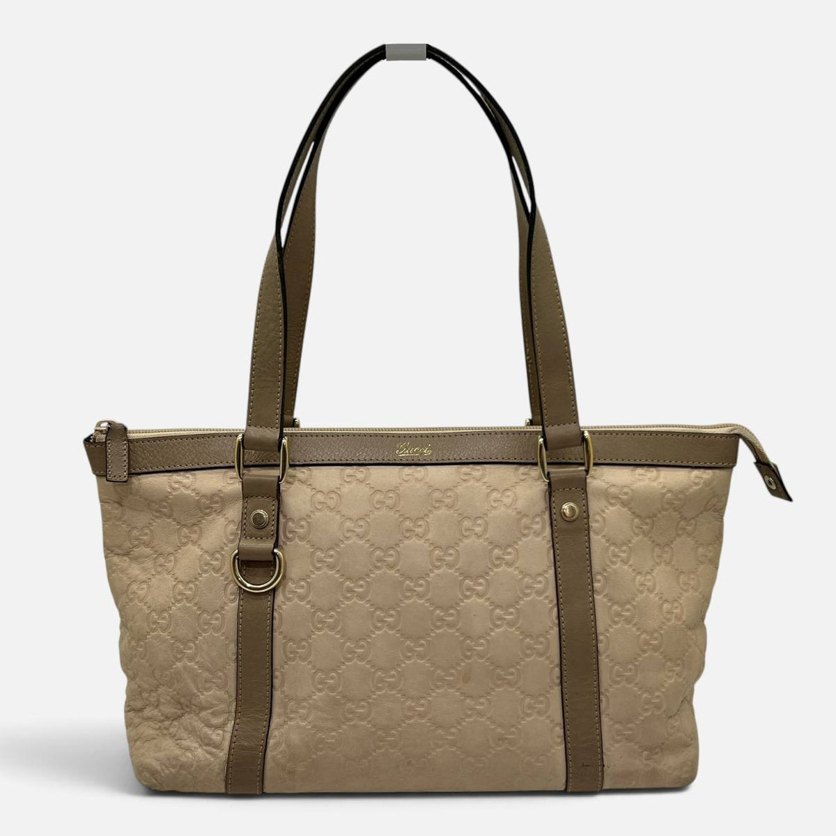Borsa Shopping in pell GG rosa