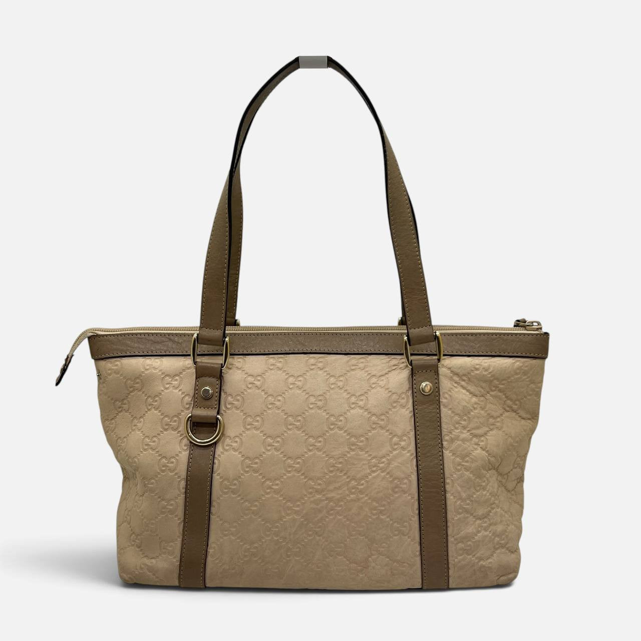 Borsa Shopping in pell GG rosa