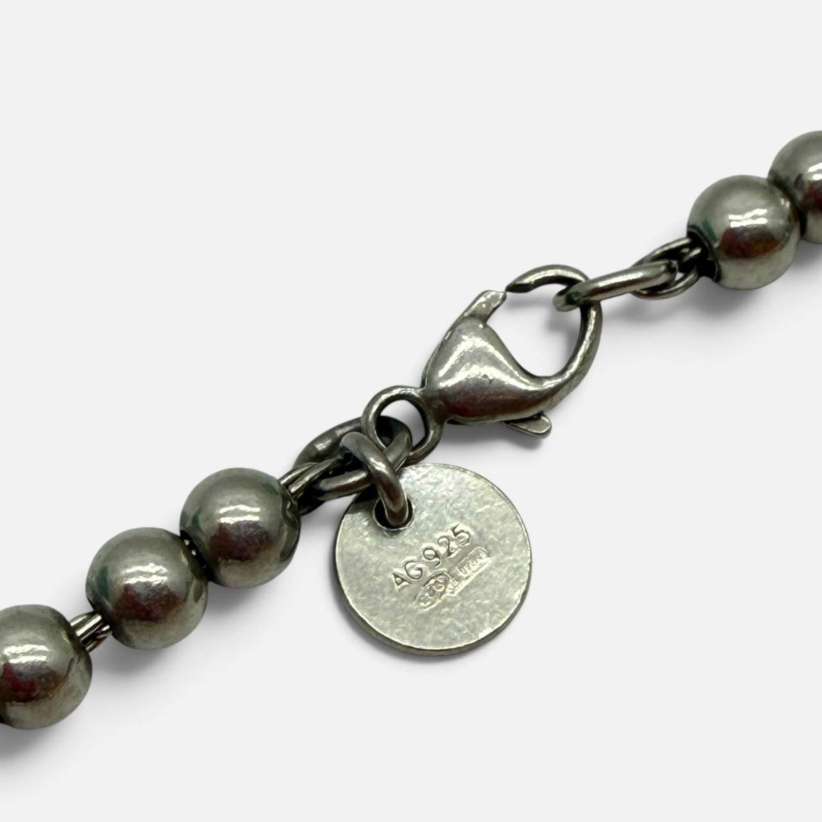 Bracciale con pendente Heart tag smaltato rosa cipria