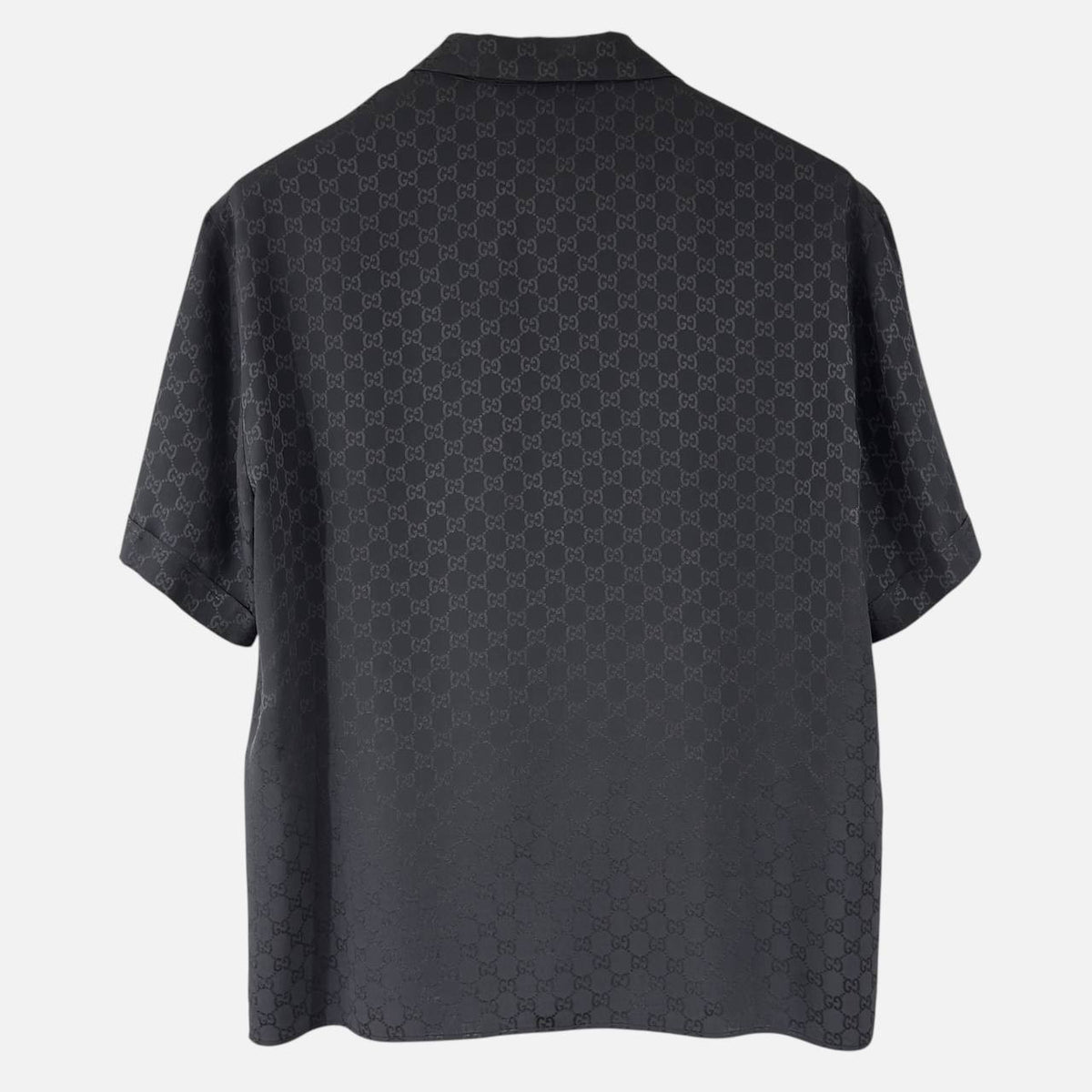 Camicia bowling in seta jacquard GG taglia M