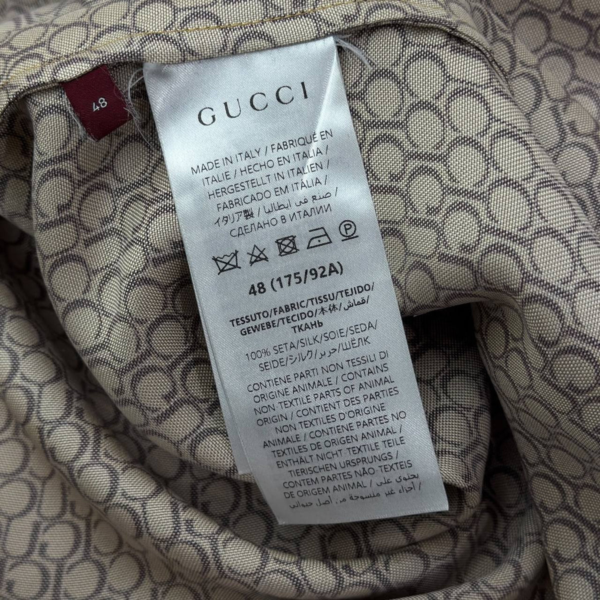 Camicia in seta taglia L