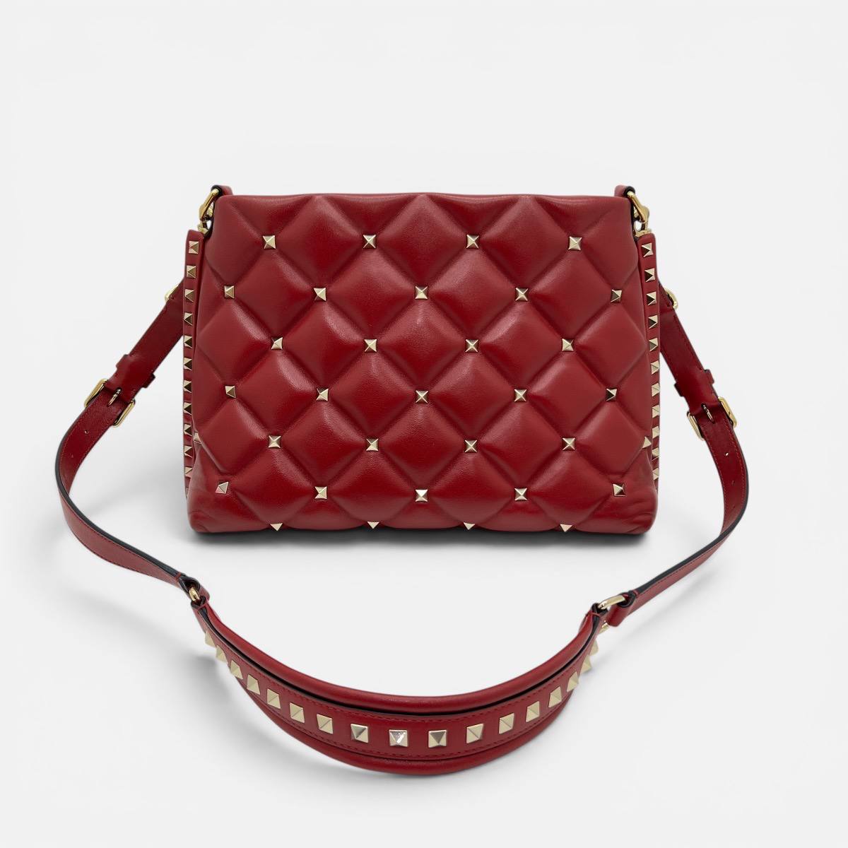 Candystud borsa a tracolla in nappa