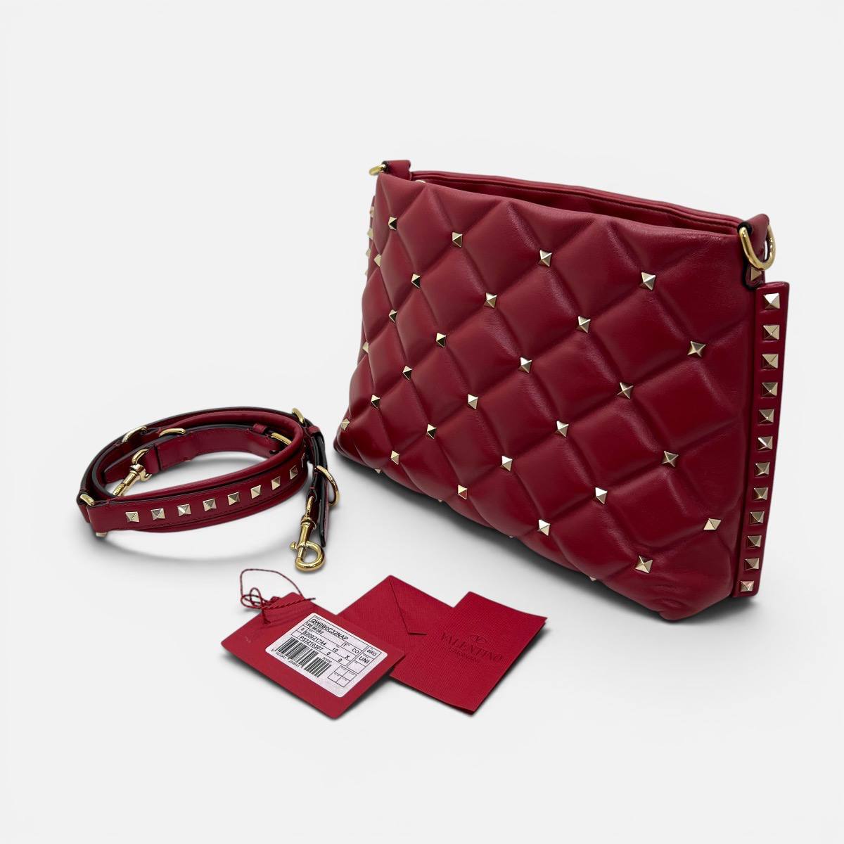 Candystud borsa a tracolla in nappa