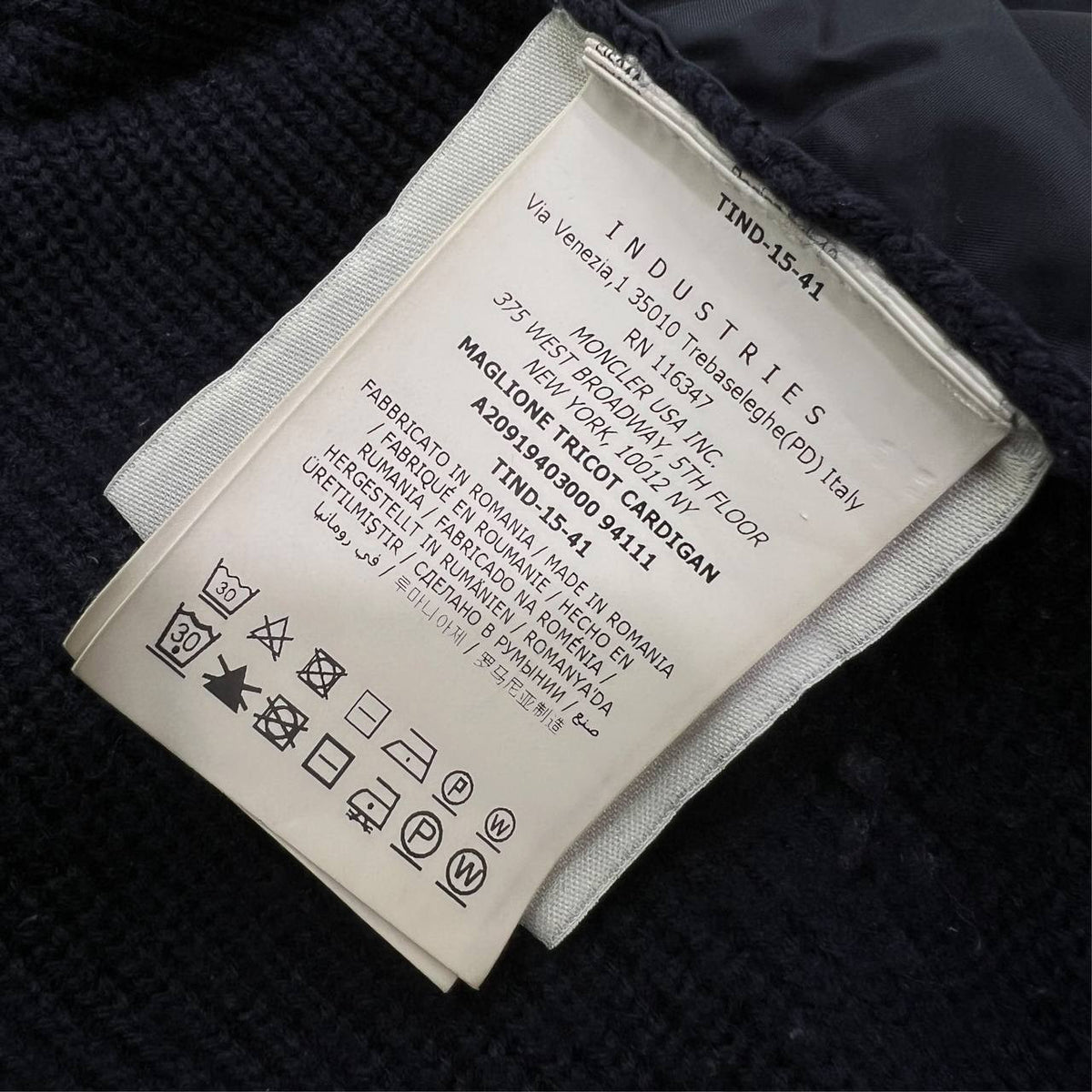 Cardigan imbottito con zip taglia M
