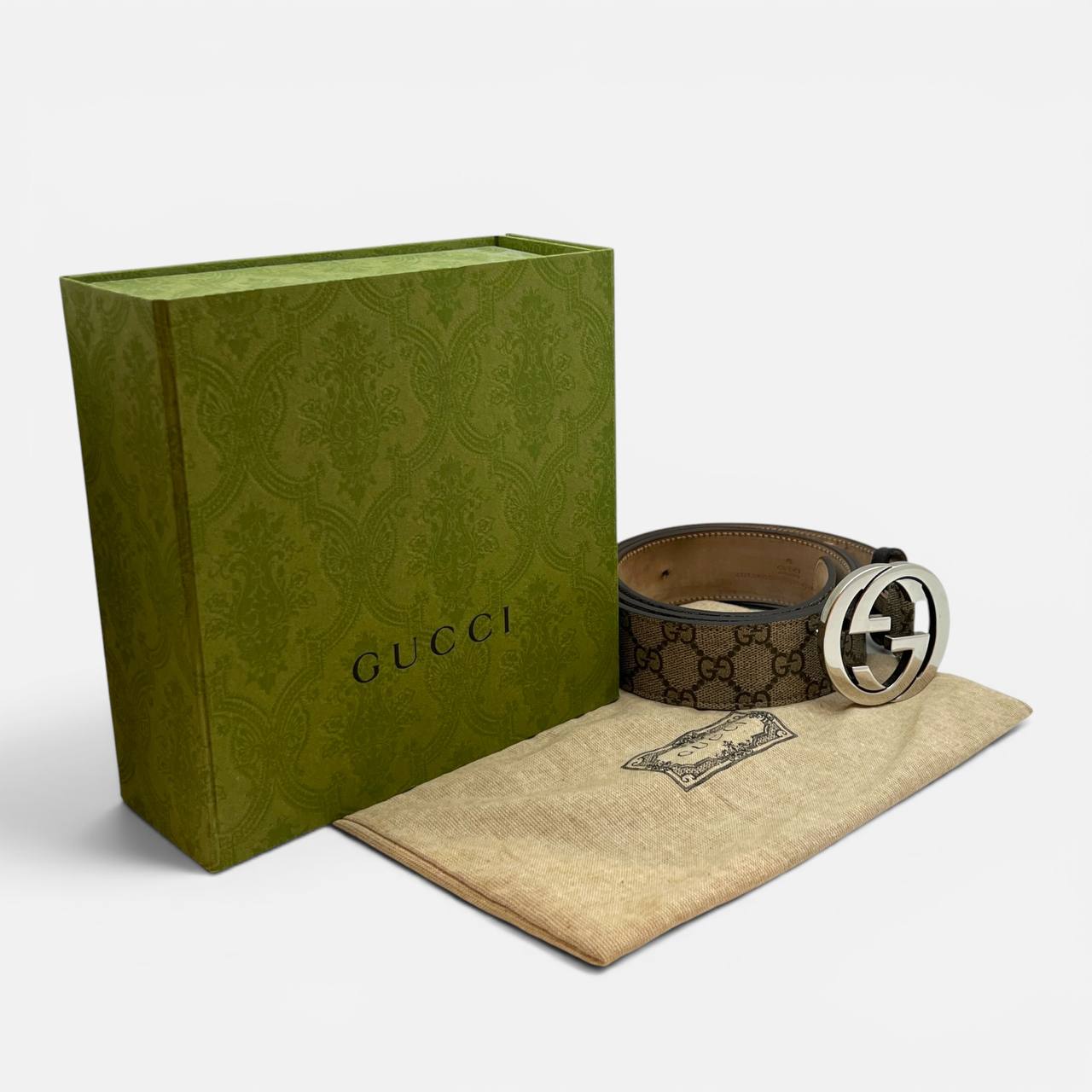Cintura GG con fibbia incrocio