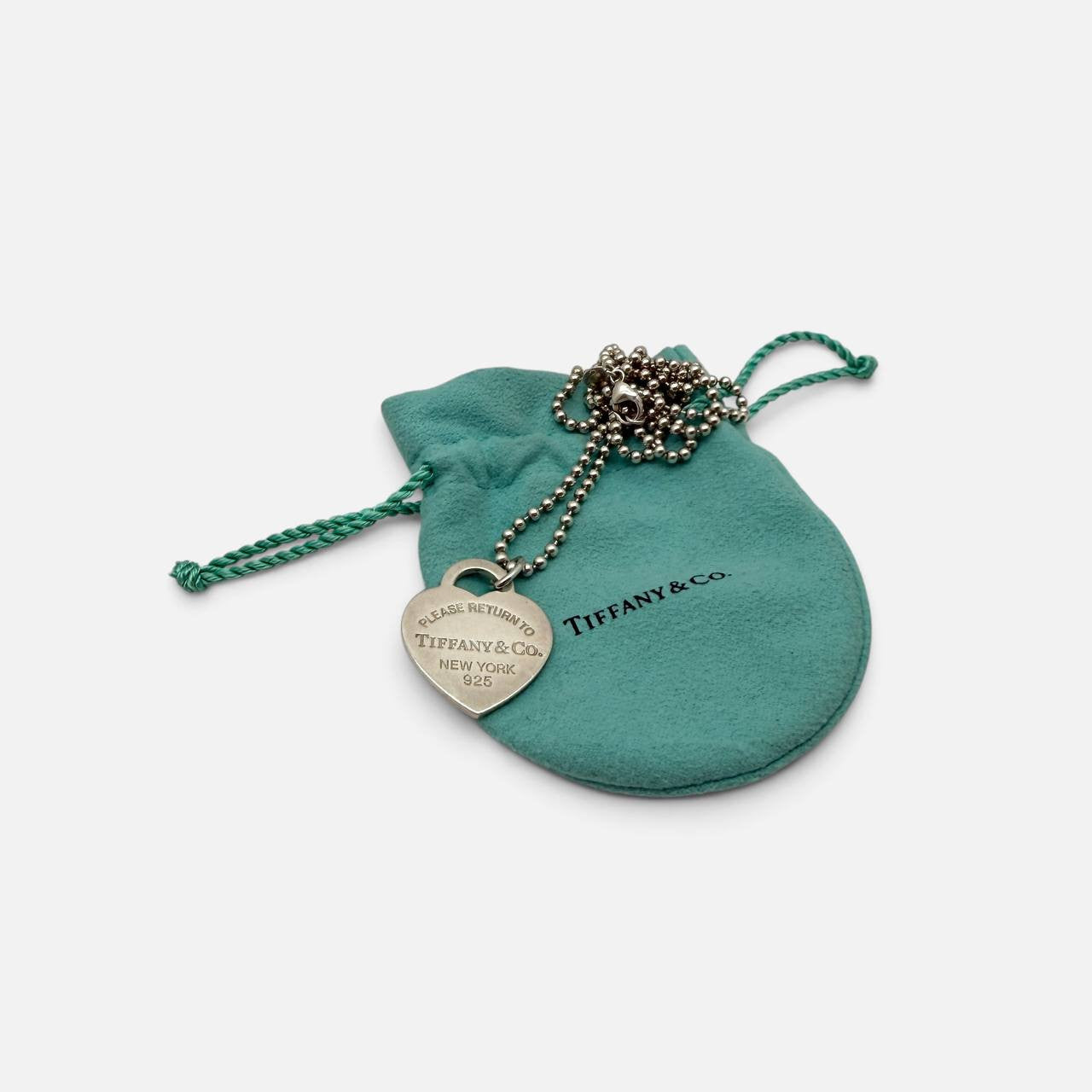 Collana Bead Heart Tag