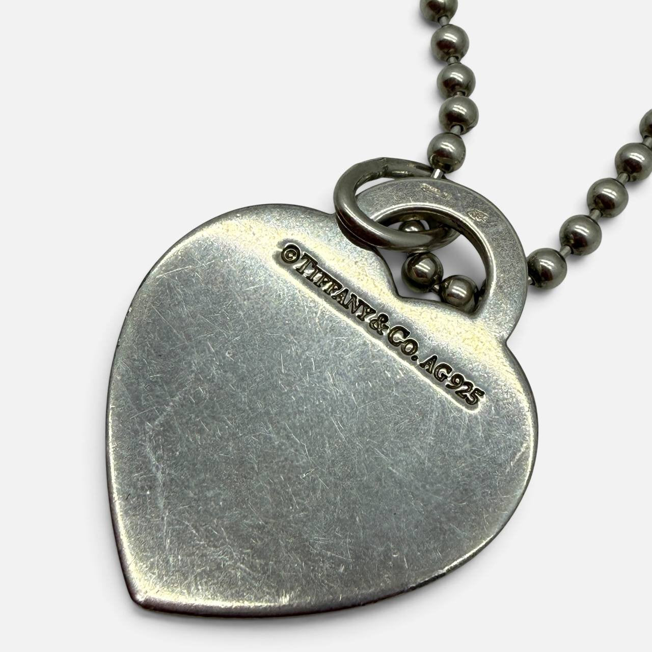 Collana Bead Heart Tag
